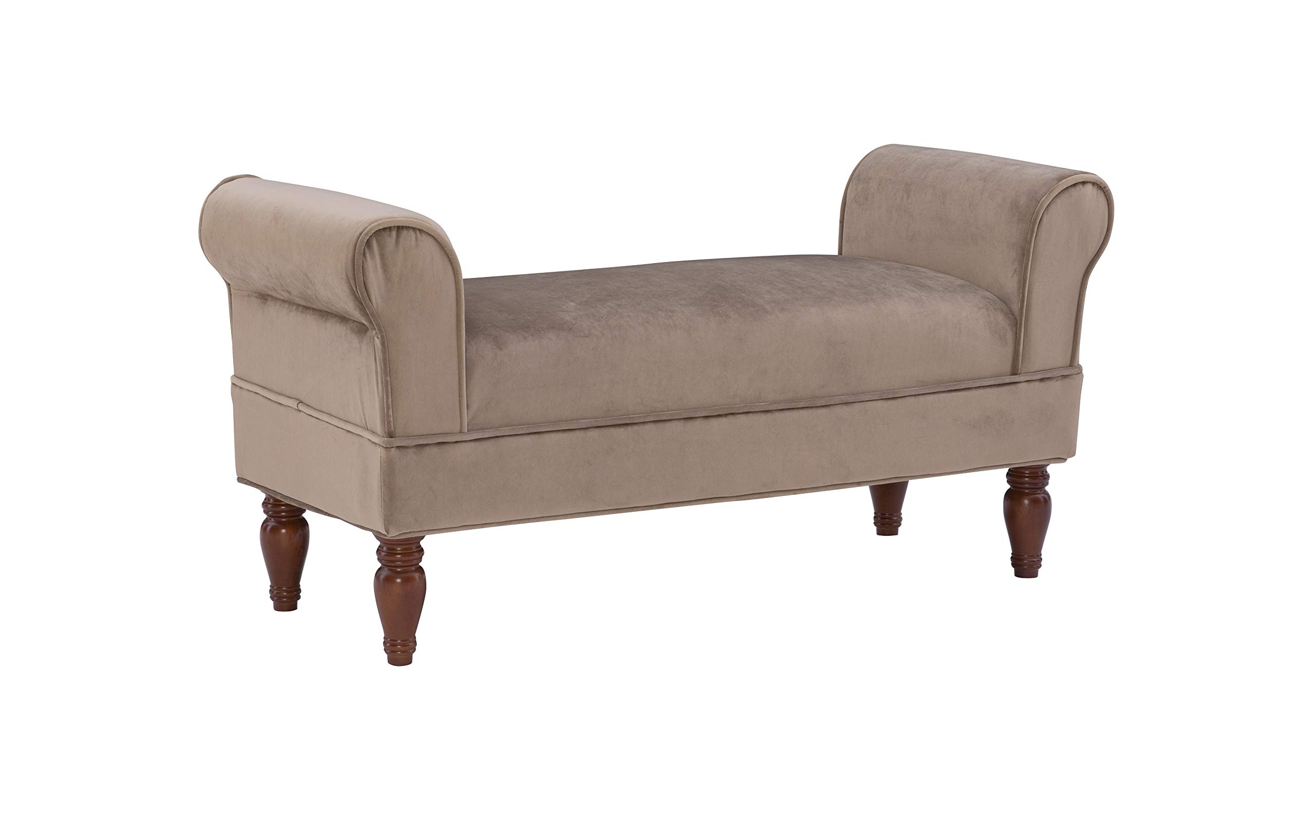 Linon Lillian Bench - Stylish Wooden Coffee Table Bench with Storage for Living Room, Bedroom & Entryway - Perfect for Small Spaces, Home Decor & Extra Seating
