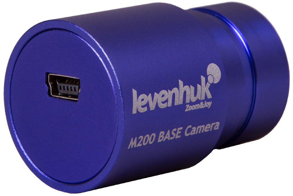Levenhuk M200 BASE Digital Microscope Camera with Software - Compatible with Mac, Linux & Windows - Perfect for Lab Research, Education & Scientific Imaging