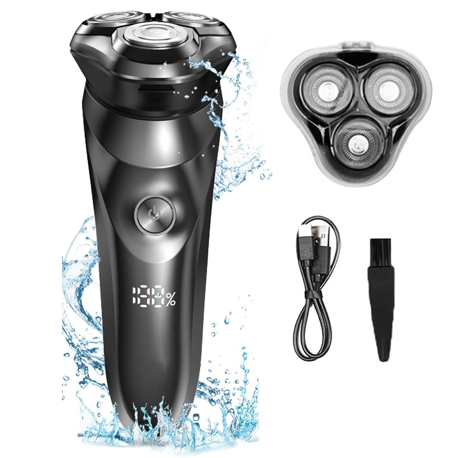Best Electric Head Shaver for Bald Men - Waterproof Cordless Shaving Machine & Beard Trimmer - Perfect for Smooth Head Shaving & Facial Grooming at Home or Travel