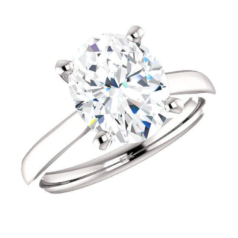 3.00Ct Cushion Cut Moissanite Engagement Ring - VVS1 Clarity 925 Sterling Silver Cathedral Wedding Ring - Perfect Gift for Proposal, Anniversary & Special Occasions