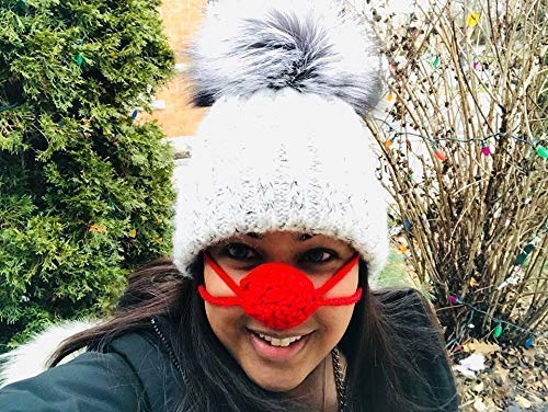 Crochet Nose Warmer - Soft & Warm Winter Accessory for Cold Weather - Perfect for Skiing, Snowboarding & Outdoor Activities