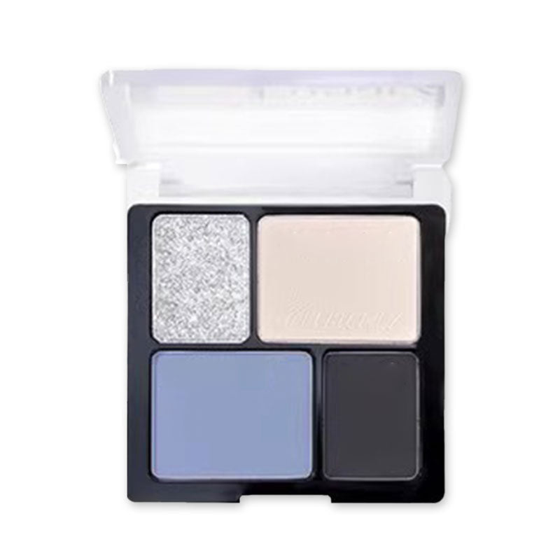 Eunarz Quad Eyeshadow Palette - 4 Highly Pigmented Matte & Shimmer Eyeshadows for Everyday & Party Makeup | Perfect for Professional & DIY Beauty Looks