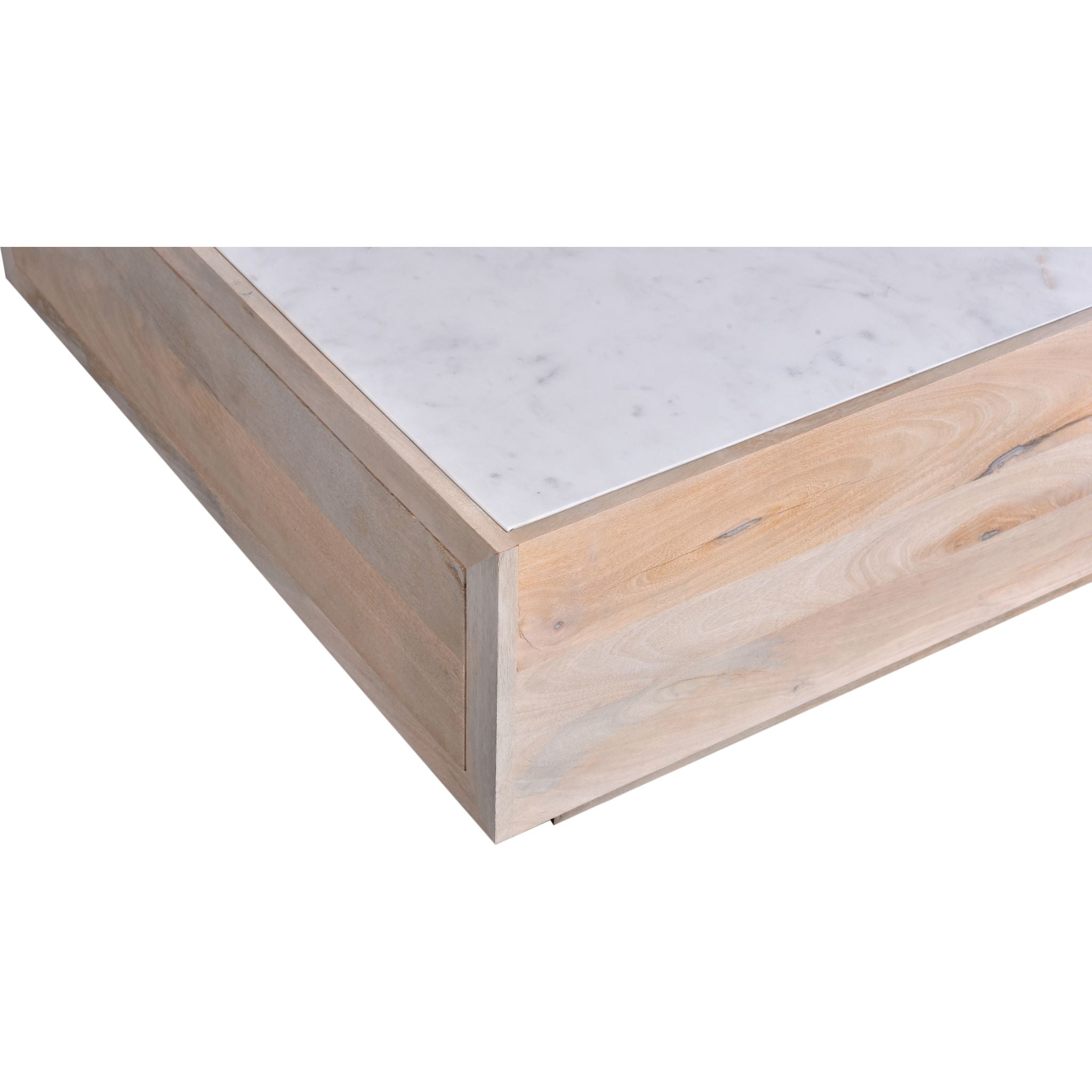 Avani White Marble Coffee Table - Modern Living Room Centerpiece for Home Decor & Entertaining