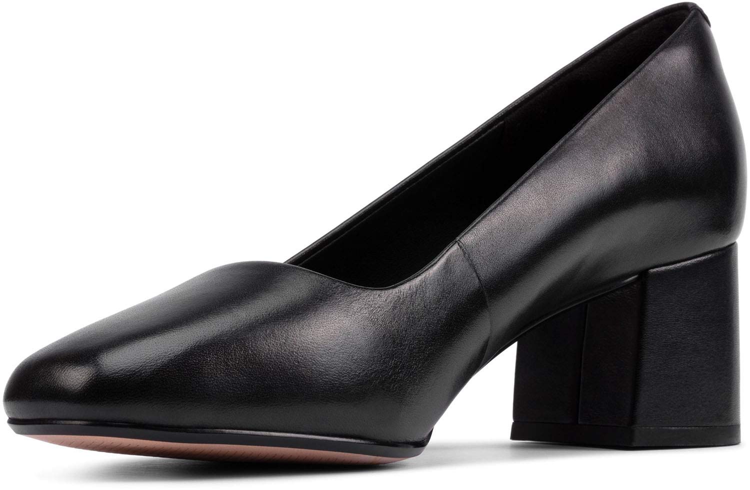 Clarks Sheer Rose 2 Black Leather Women's Comfortable Dress Shoes for Work & Office Wear
