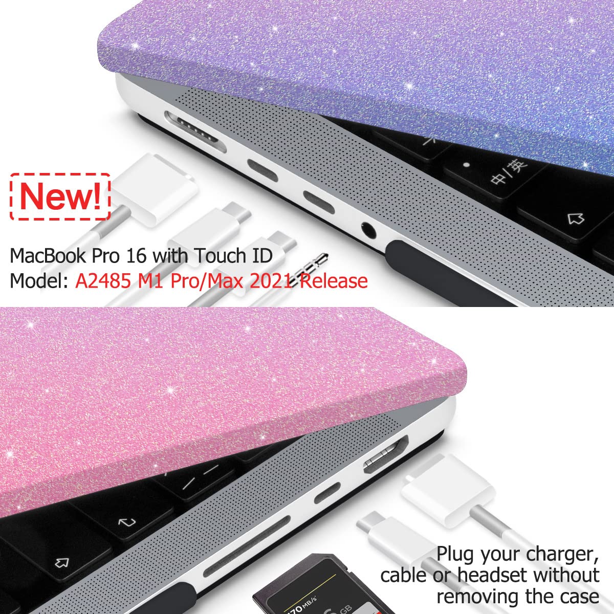 Premium Leather Hard Shell Case for MacBook Pro 16