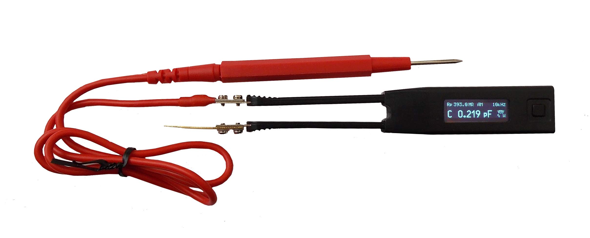 Kelvin 2-Wire Shielded Probe Connector for Smart Tweezers & LCR Meter - Digital Multimeter Accessory (Black) - Perfect for Precision Electronics Testing & Circuit Debugging