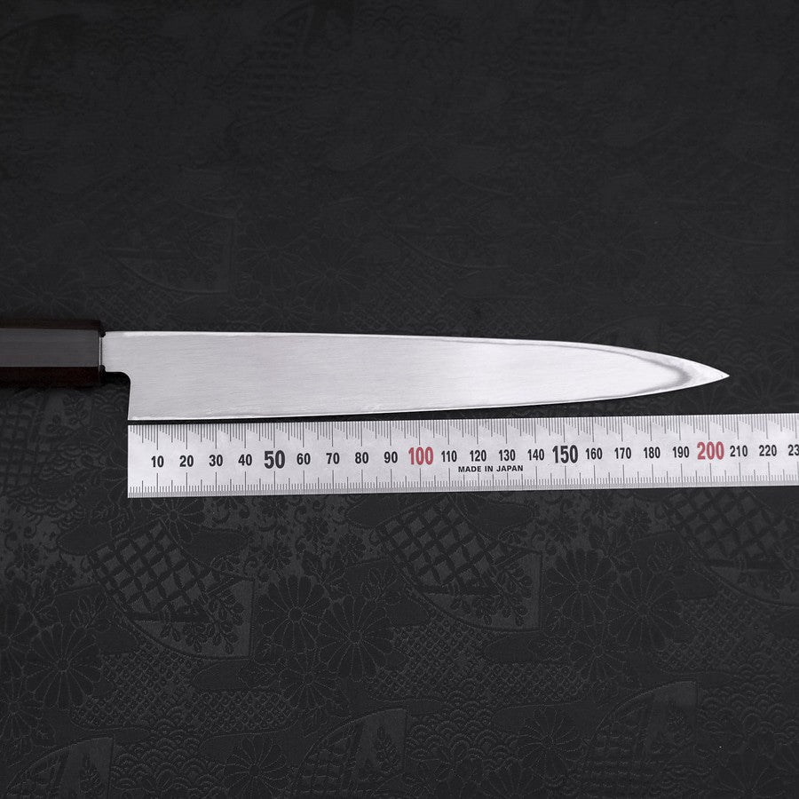 Premium Yanagiba Sushi Knife - Left Handed AUS 10 Steel Blade with Polished Ebony Handle (210mm) - Perfect for Sushi Chefs & Japanese Cuisine Lovers