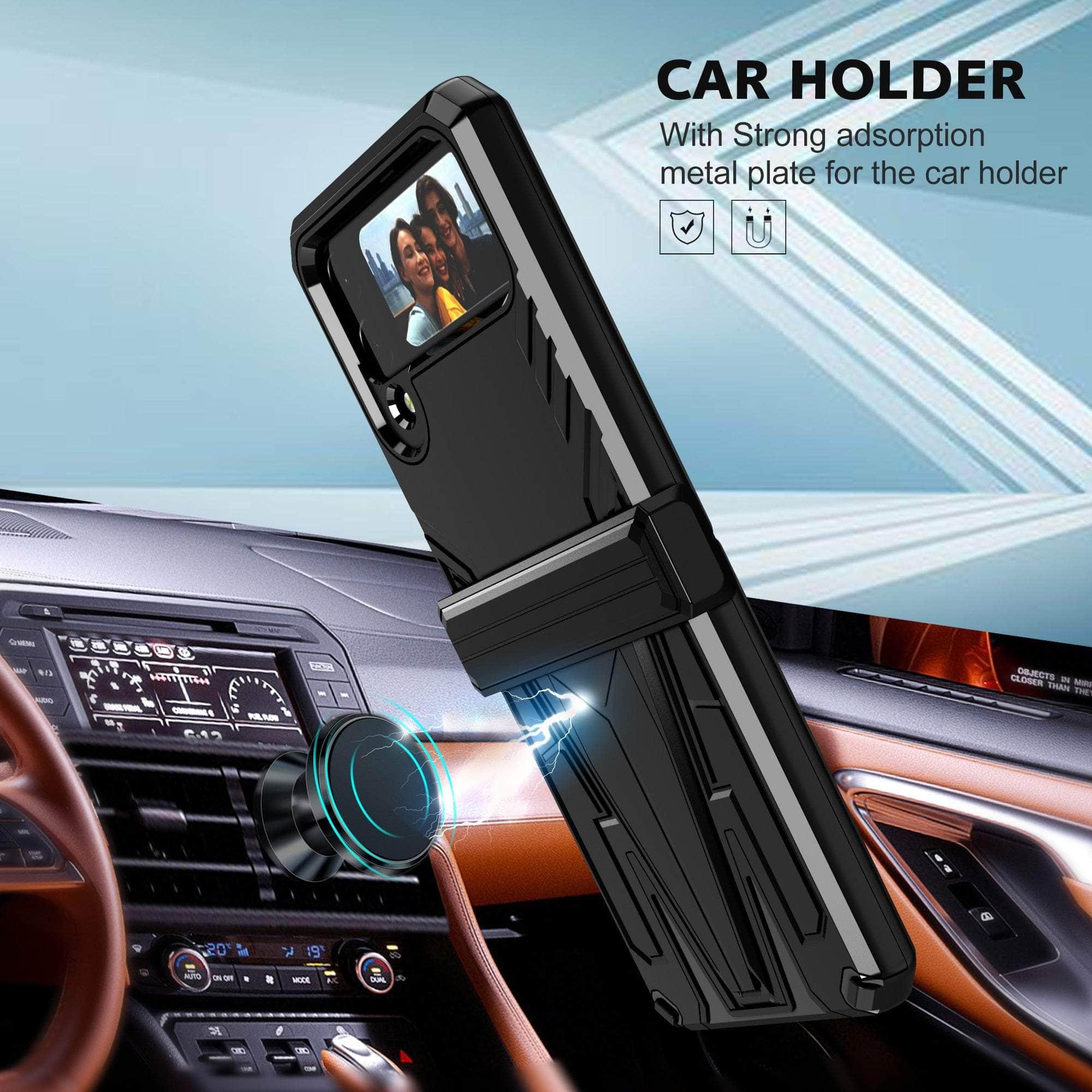 Shockproof Galaxy Z Flip 5 Hybrid Case - Durable Protective Cover for Samsung Z Flip 5 - Perfect for Outdoor Activities, Travel & Daily Use
