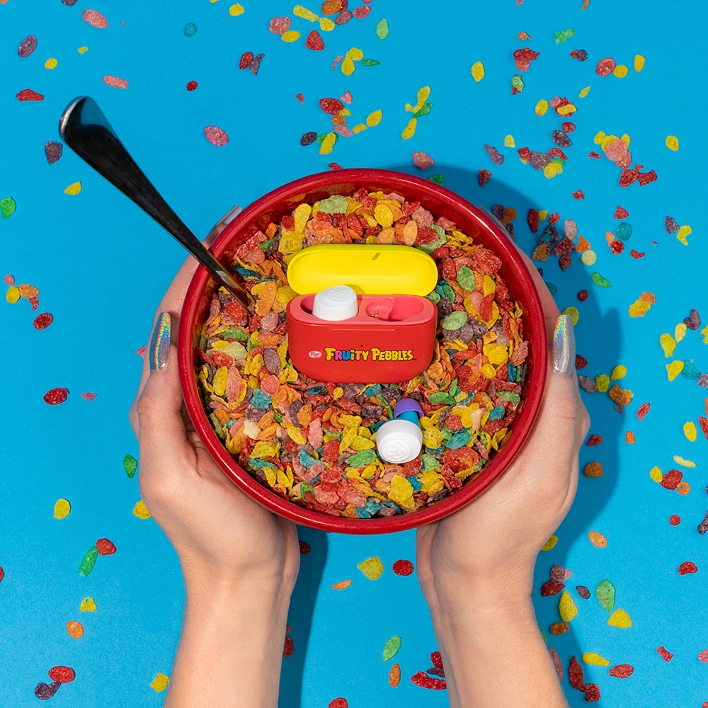 Fruity Pebbles GO Air POP True Wireless Earbuds - Bluetooth 5.0, IPX5 Waterproof, 20H Playtime - Perfect for Gym, Running, Travel & Workouts