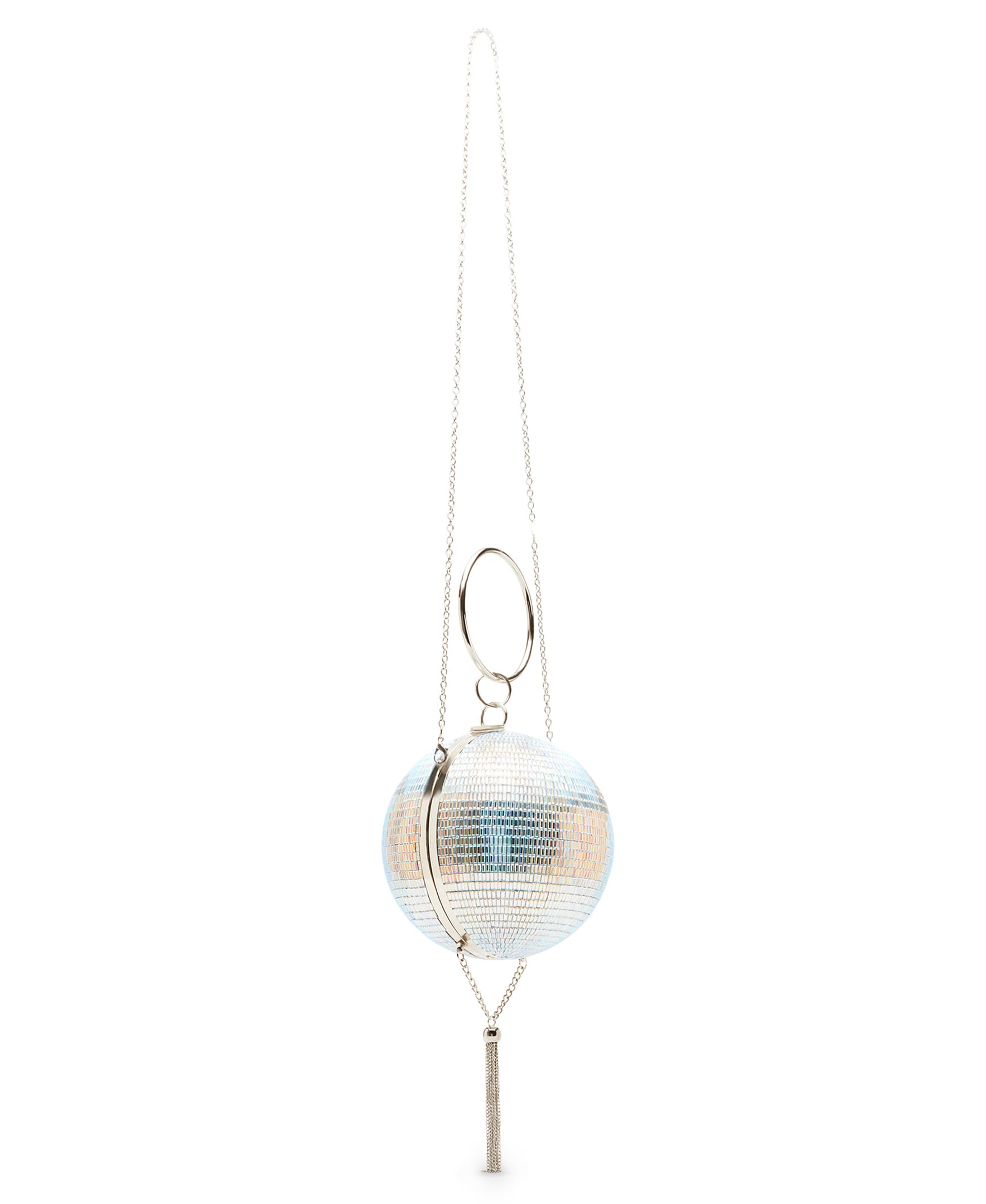 Betsey Johnson Dancin Queen Disco Ball Crossbody Bag - Iridescent Purse for Women, Perfect for Parties, Concerts & Night Out