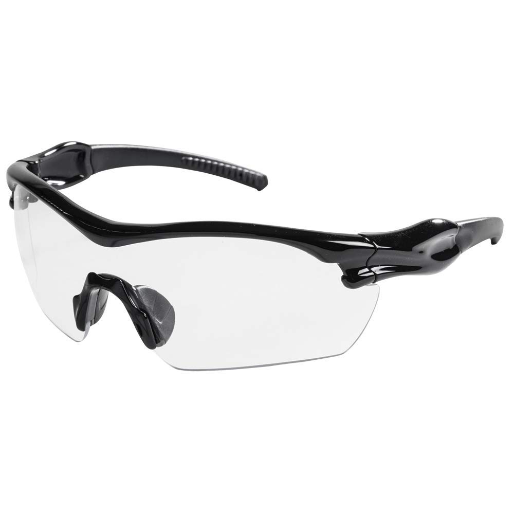 Sellstrom Stylish Sporty Safety Glasses - Anti-Fog, Slip-Resistant, High Impact PC Lens - Clear Wrap Style Protective Eyewear with Soft Nose Piece (1 Pack, S72100) - Perfect for Construction, Woodworking, DIY Projects and Outdoor Sports