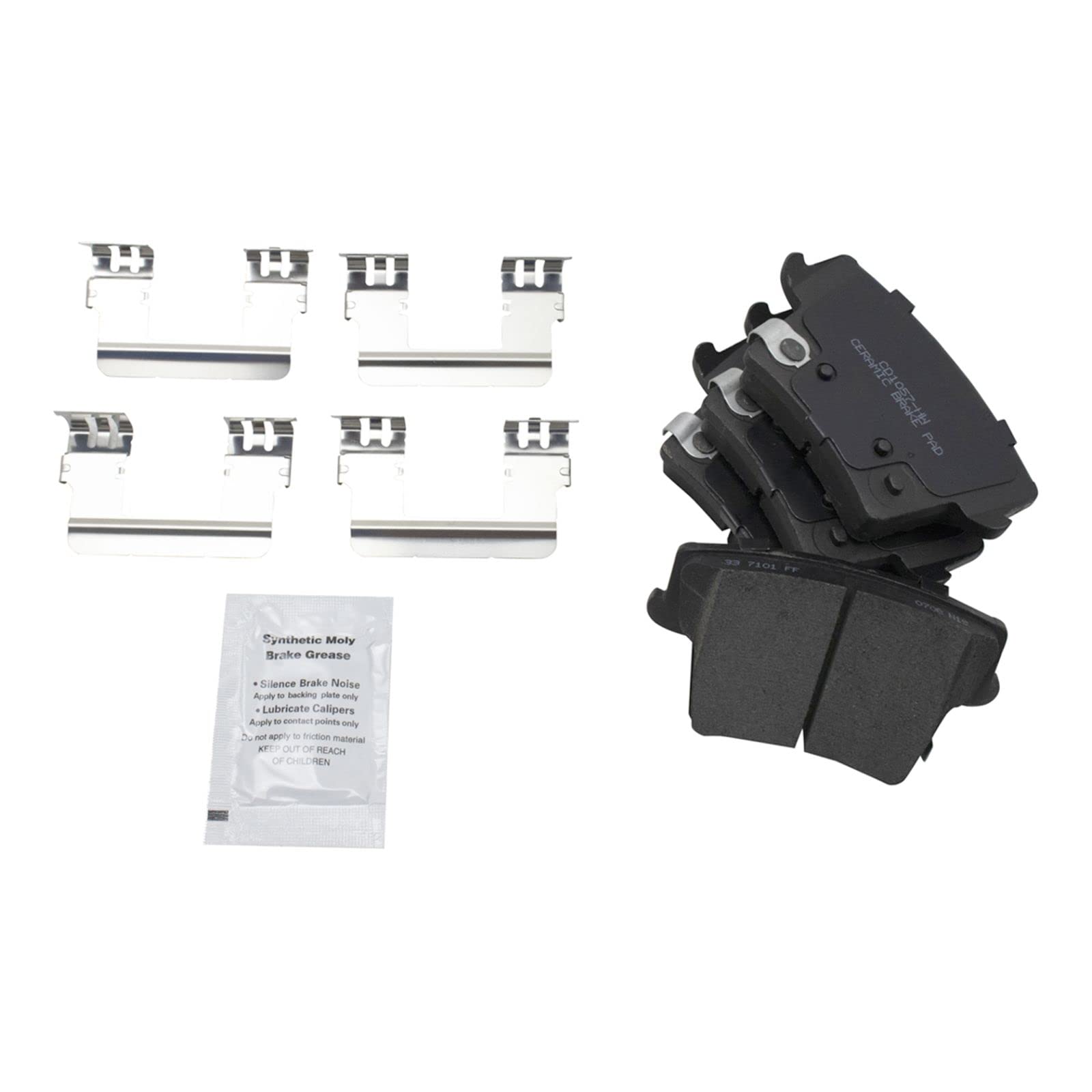 High-Performance Ceramic Brake Pads & Rotors Kit - Compatible with Chrysler 300 (2005-2021), Dodge Challenger (2009-2021), Charger (2006-2021), Magnum (2005-2008) - Includes Brake Chemical Kit - Perfect for Daily Driving & High-Speed Performance