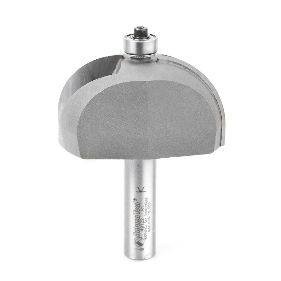Amana 49122 Cove Bit with 1 Radius & 1/2 Shank - Premium Router Bit for Woodworking, Cabinetry & Decorative Edge Profiling