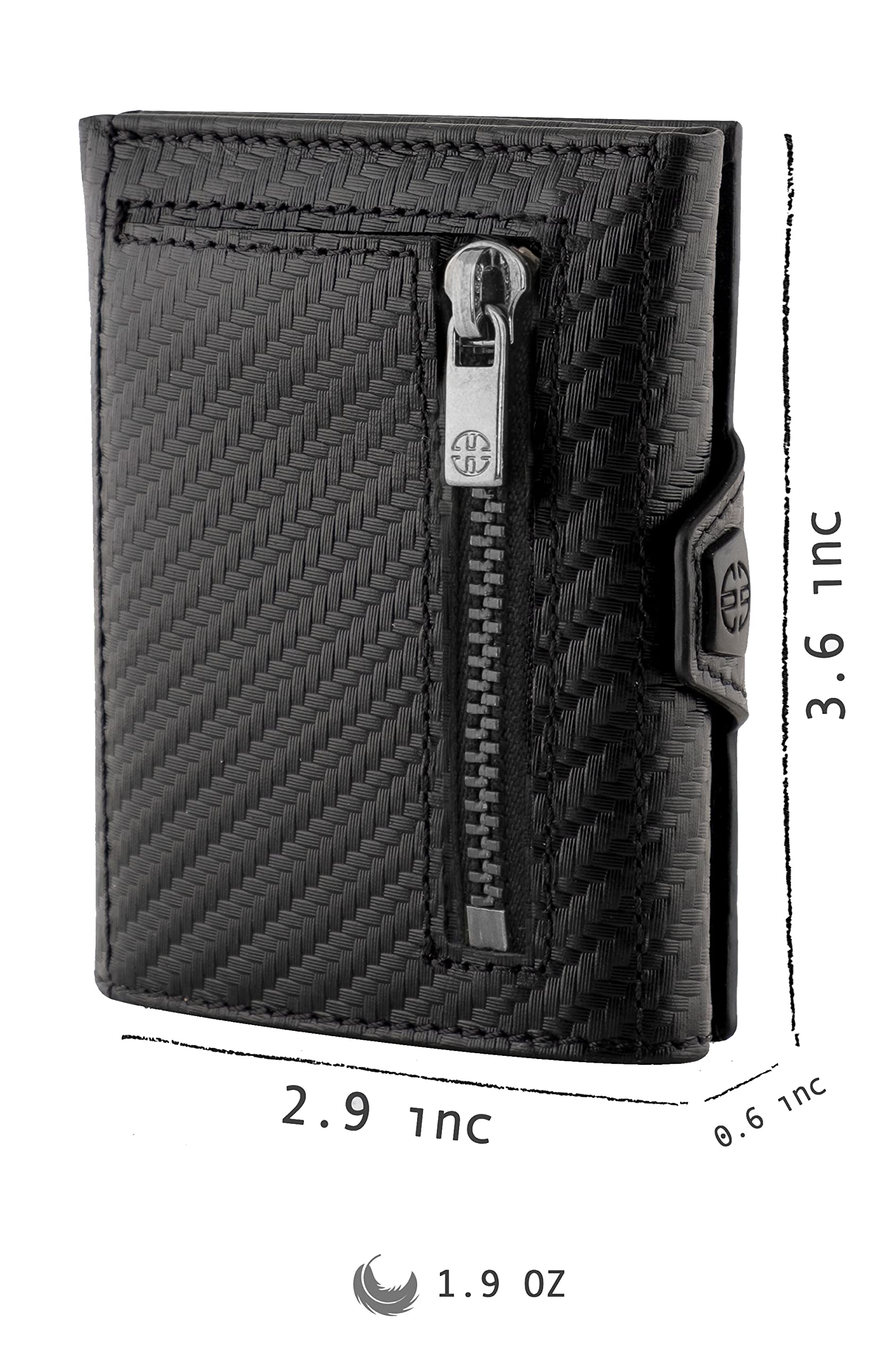 TRUSADOR Verona RFID Blocking Leather Wallet for Men & Women - Slim Front Pocket Trifold Wallet for Travel, Business & Everyday Use
