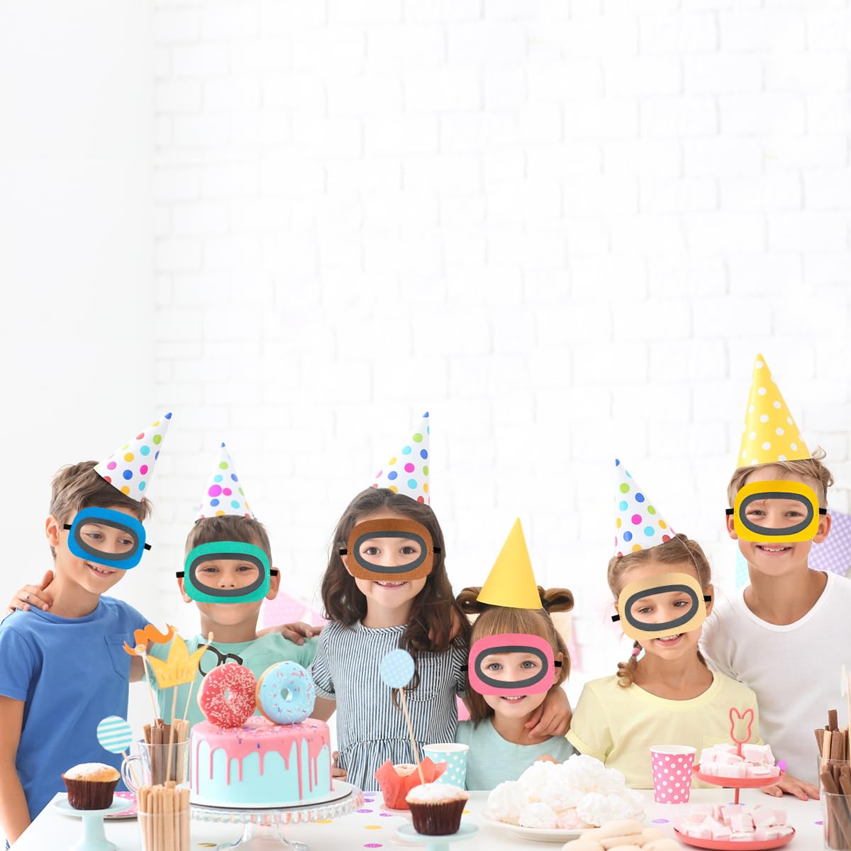12pcs Among Us Undercover Game Masks - Perfect for Video Game Party Decorations & Cosplay - Great for Halloween, Birthday Parties, and Themed Events
