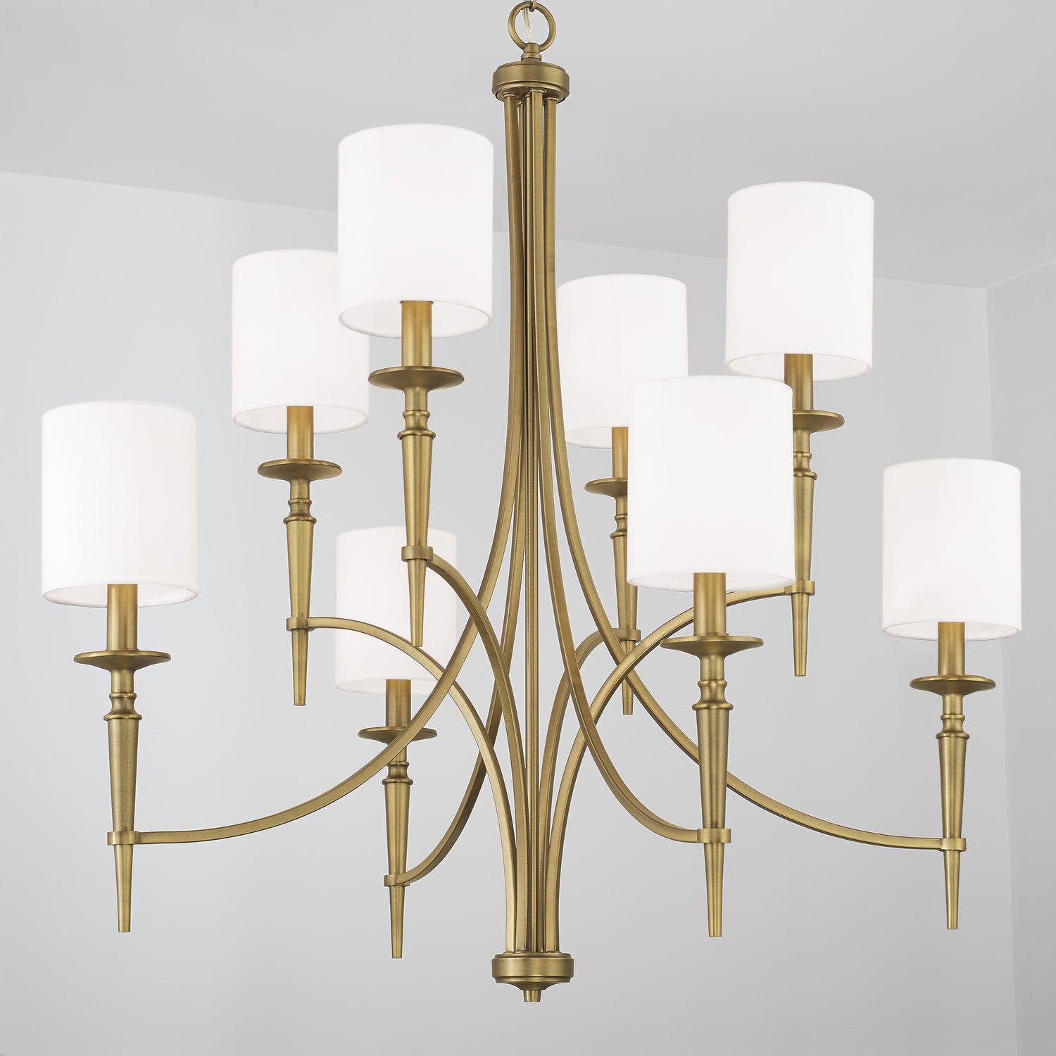 Capital Lighting Eight Light Chandelier - Elegant Crystal Ceiling Fixture for Dining Room, Living Room & Bedroom | Modern Home Decor Lighting Solution