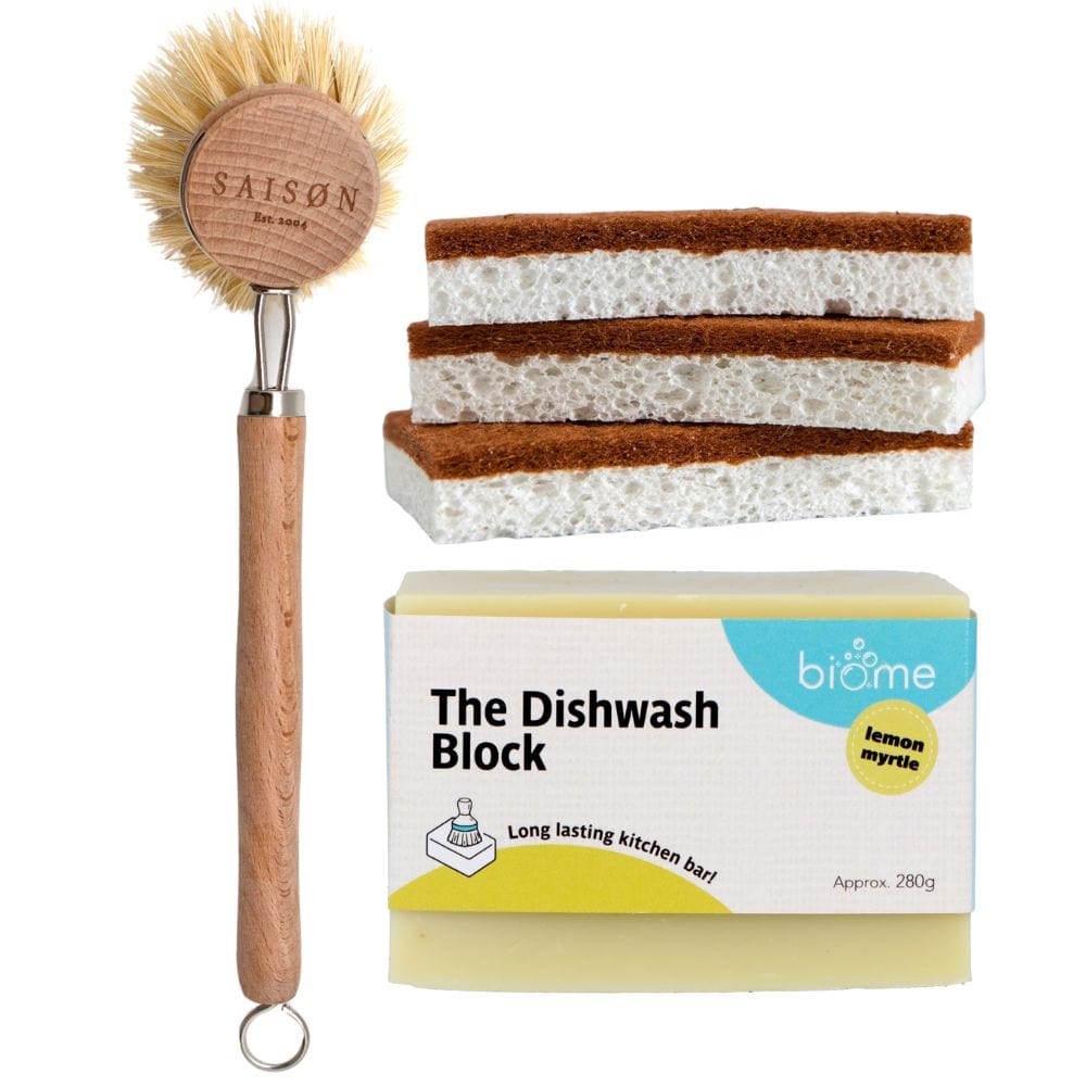 Premium Dishwashing Essentials Bundle - Sponges, Scrubbers & Soap - Perfect for Kitchen Cleaning & Dish Care