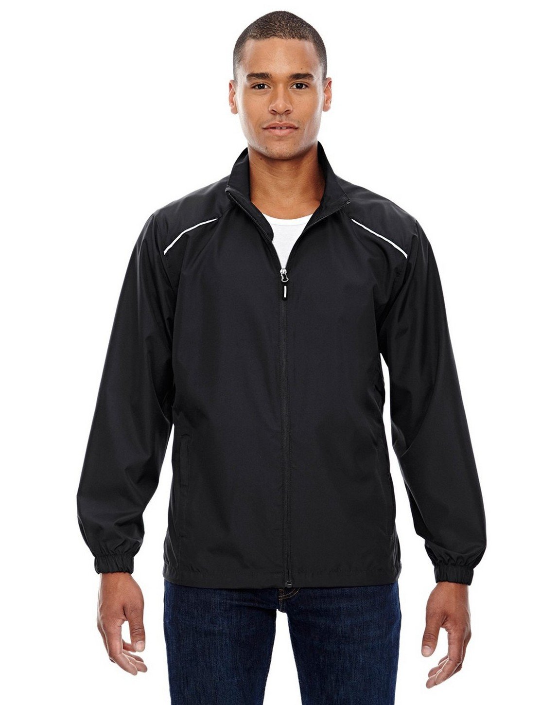 Core 365 Men's Lightweight Unlined Tall Jacket - Breathable Windbreaker for Outdoor Activities, Running & Travel (88183T)