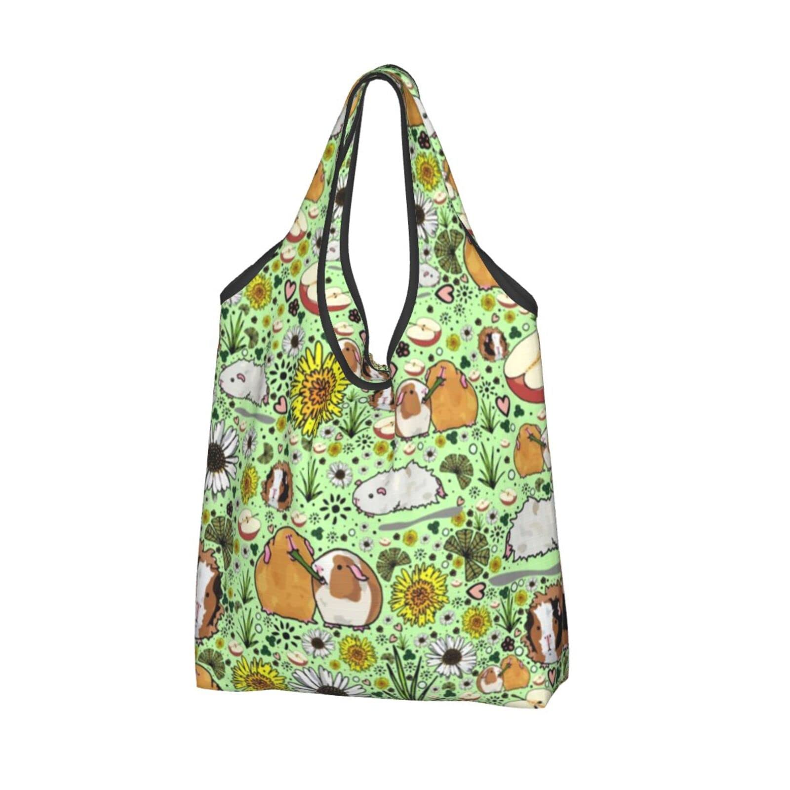 Reusable Grocery Bags - Washable & Foldable Shopping Tote Bags with Storage Pouch | Eco-Friendly Kitchen & Market Shopping Bags for Groceries, Produce & Daily Essentials