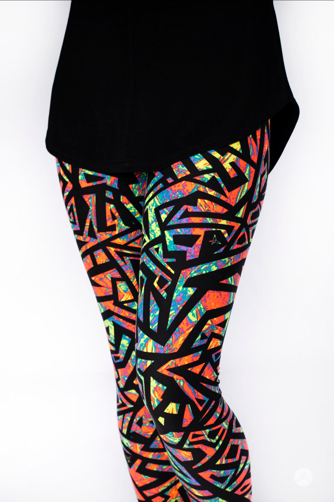 Trendy High Waist Funky Bunch Leggings for Women - Soft Stretchy Yoga Pants with Unique Prints - Perfect for Workouts, Lounge & Casual Wear