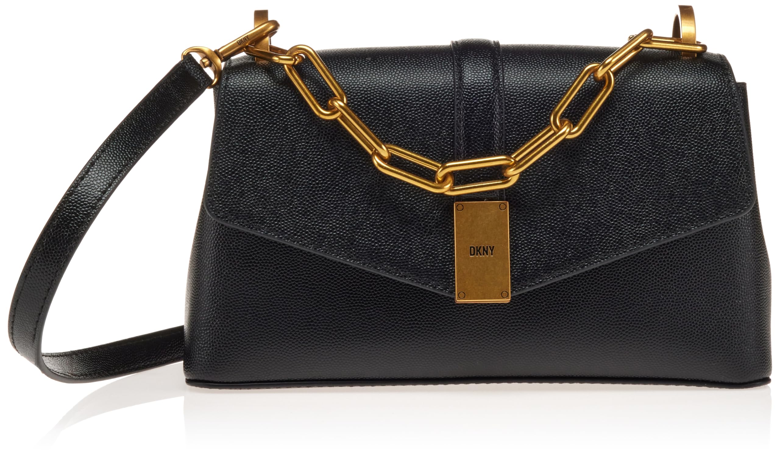 DKNY Conner Shoulder Bag for Women - Genuine Leather Crossbody Purse with Adjustable Strap, Fashionable Handbag for Work, Travel & Everyday Use