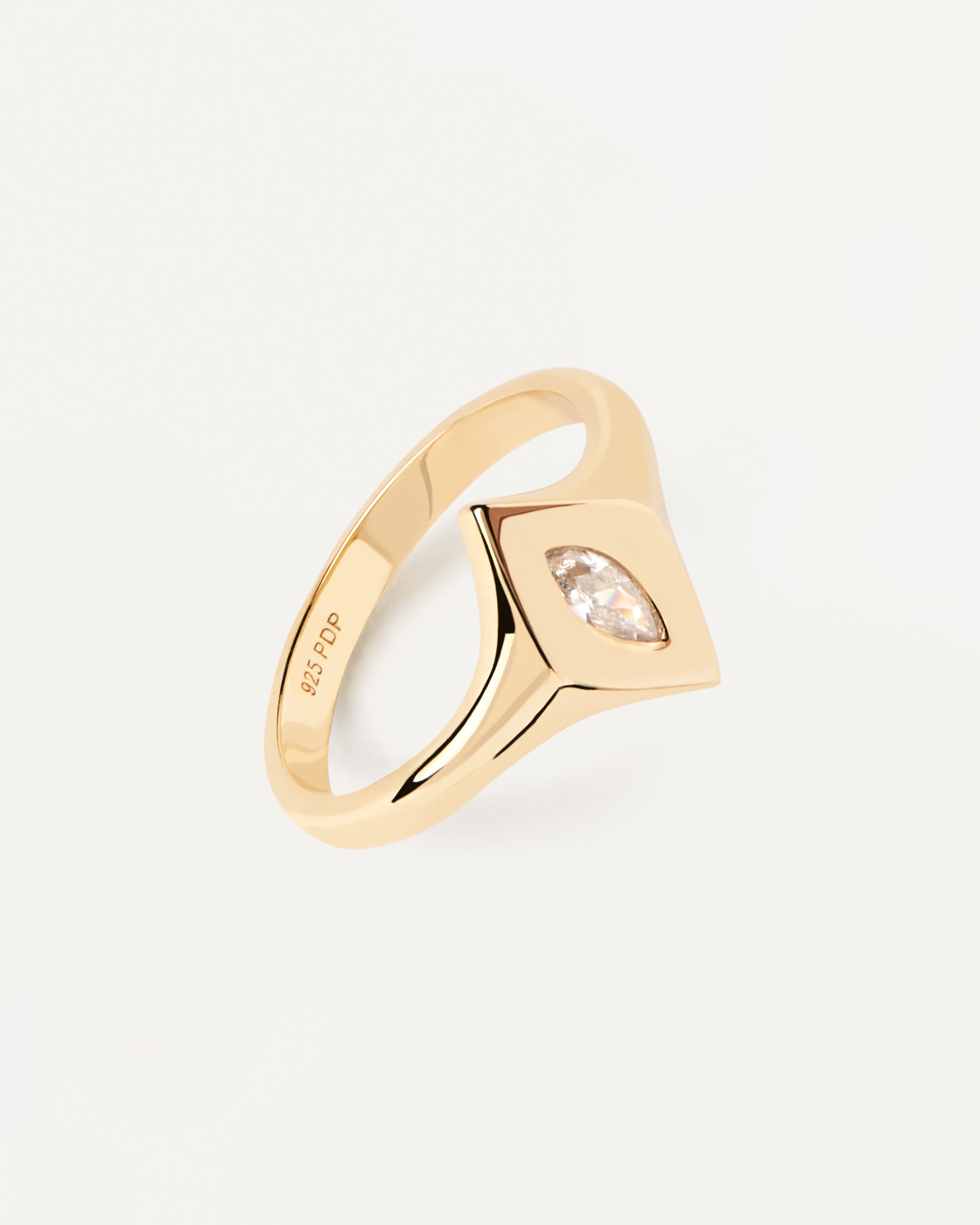 Kate Stamp Ring - Vintage Style Personalized Name Ring for Women, Engraved Initial Ring, Dainty Stackable Ring - Perfect for Gifts, Anniversaries, and Everyday Wear