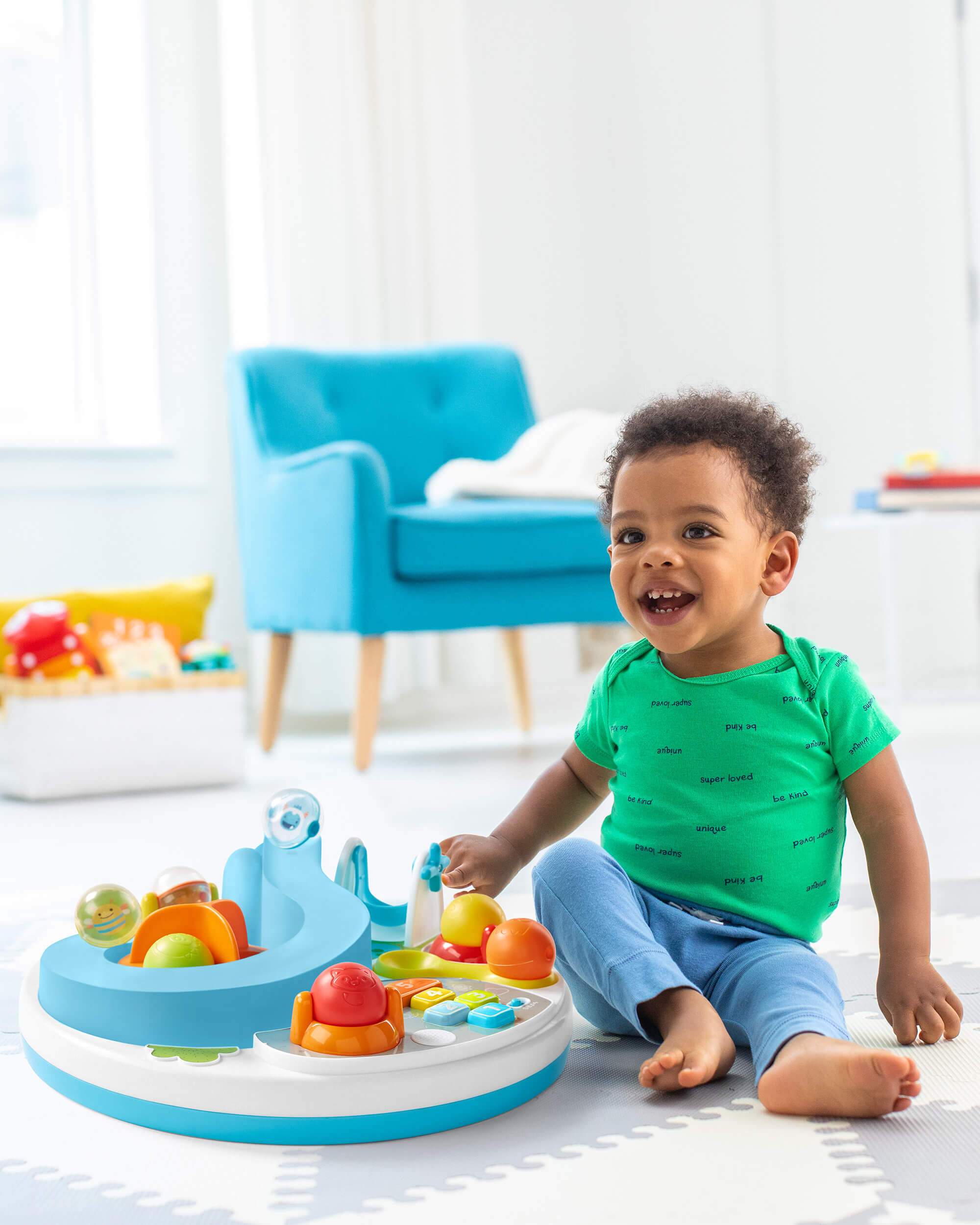Skip Hop Explore & More Let's Roll Activity Table - Interactive Baby Play Table with Sensory Toys for Toddlers 6-18 Months - Perfect for Crawling, Standing & Early Learning Playtime