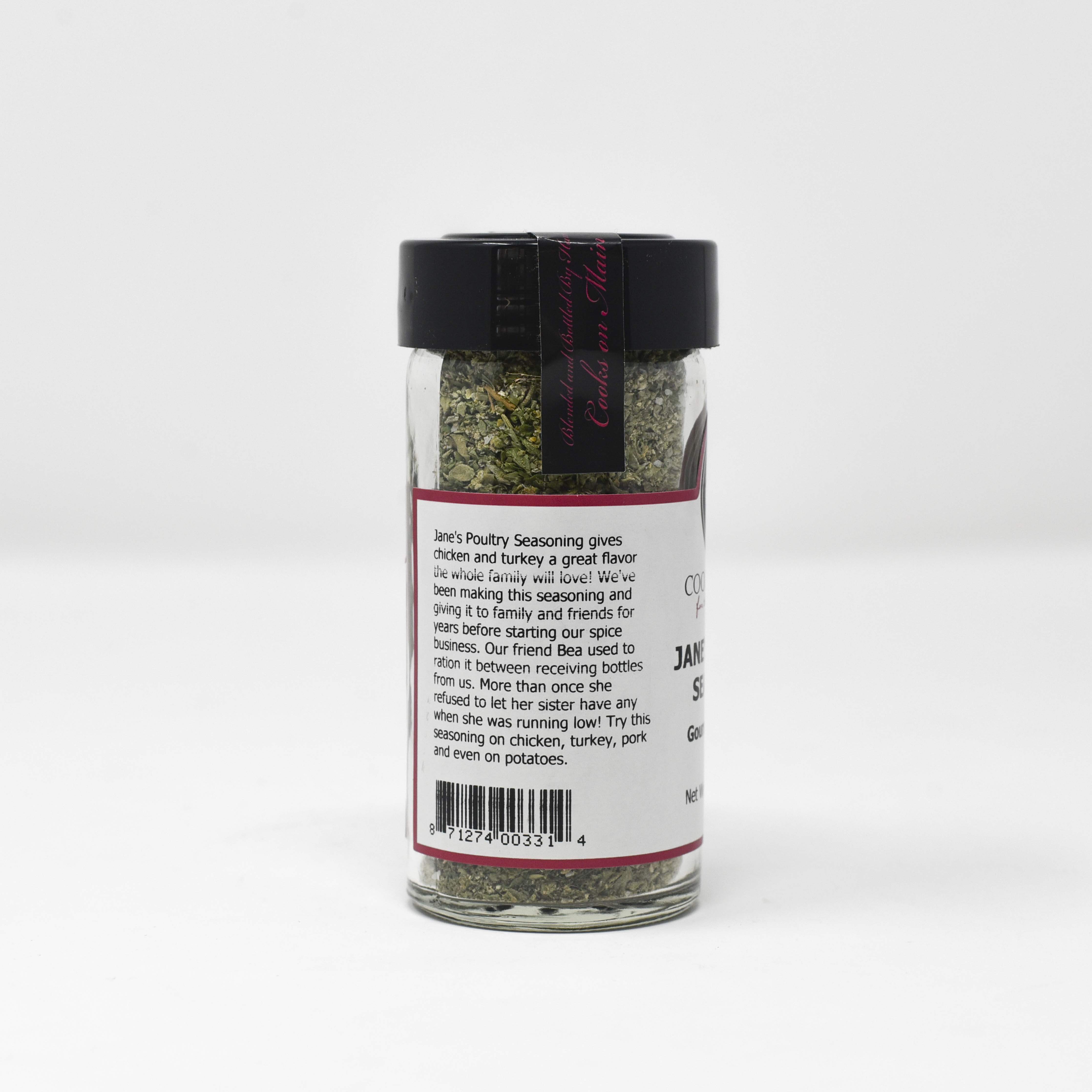 Jane's Premium Poultry Seasoning Blend - All Natural Herbs & Spices for Chicken, Turkey & More - Perfect for Roasting, Grilling & Holiday Cooking