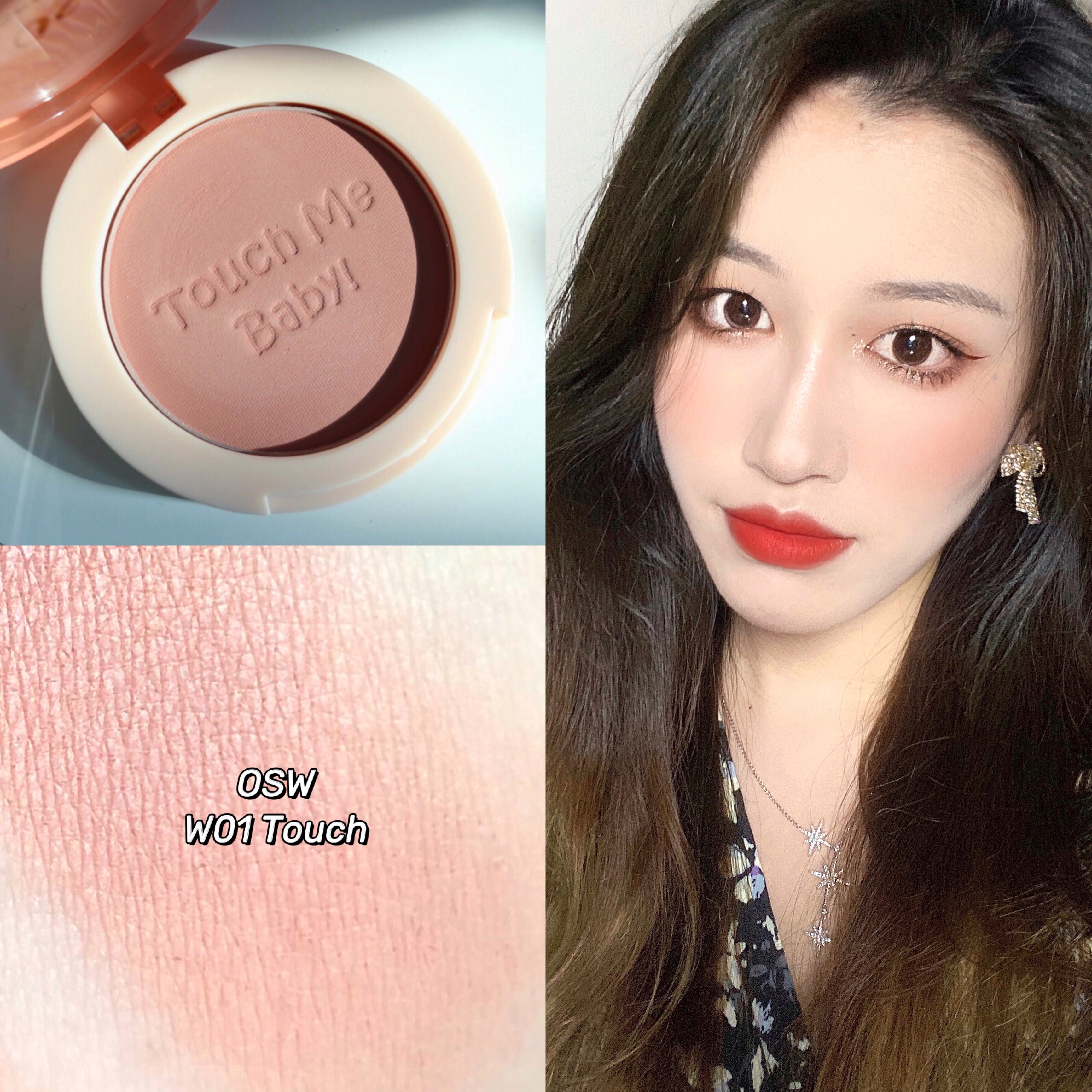 OSW Cheese Trap Series Single Silky Blush - Soft Matte Blush Makeup for Natural Flush, Long-Lasting & Buildable Formula | Perfect for Everyday Wear, Date Night & Special Occasions