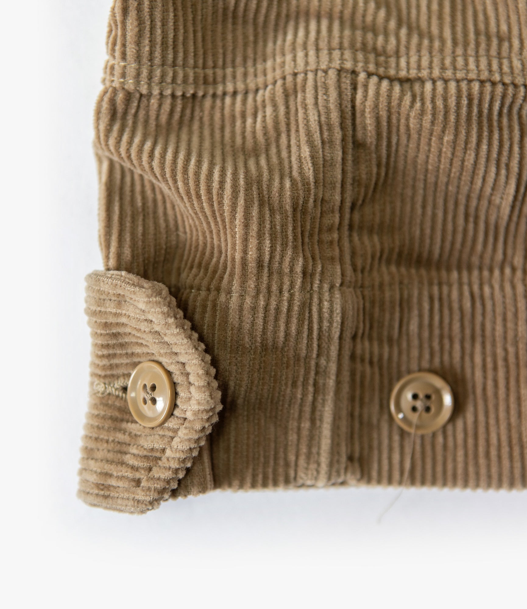 Cropped BDU Jacket - Women's Khaki Corduroy Military Jacket | Casual Streetwear & Outdoor Adventure Fashion