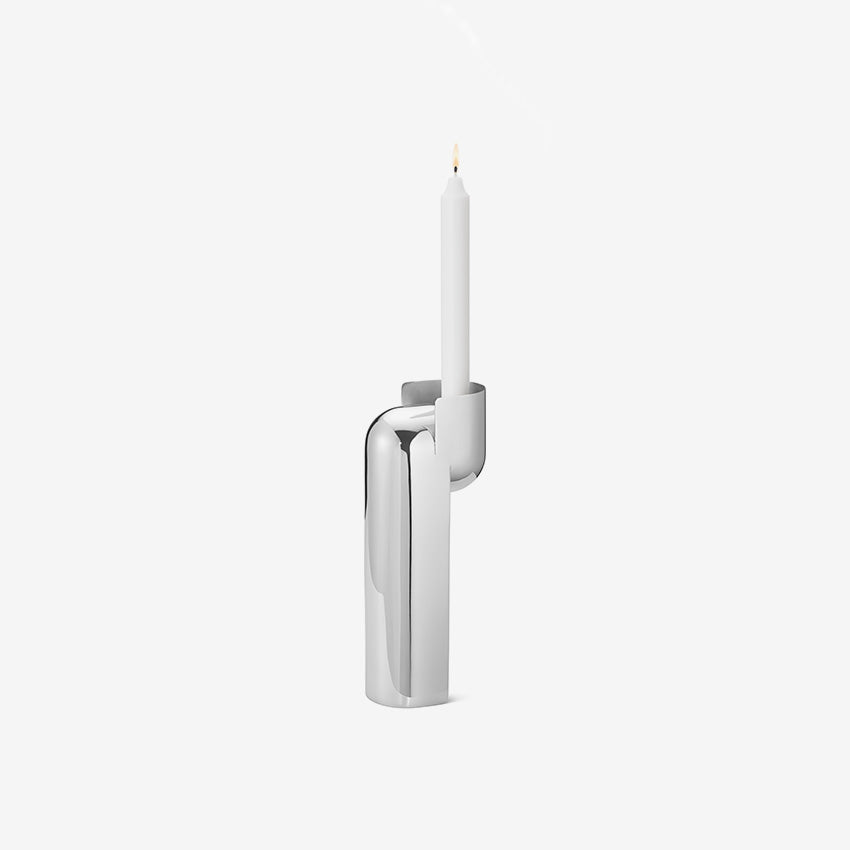 Georg Jensen Nendo Candle Holder - Modern Scandinavian Home Decor for Living Room, Bedroom & Dining Table Centerpiece