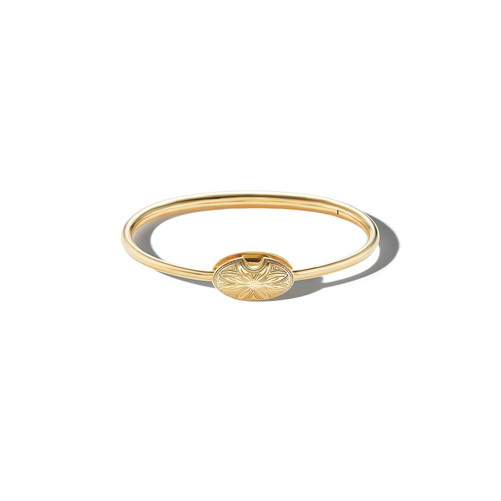 18K Yellow Gold Oval Musgrave Bracelet by Marla Aaron - Elegant Jewelry for Women, Perfect for Weddings, Parties & Everyday Wear