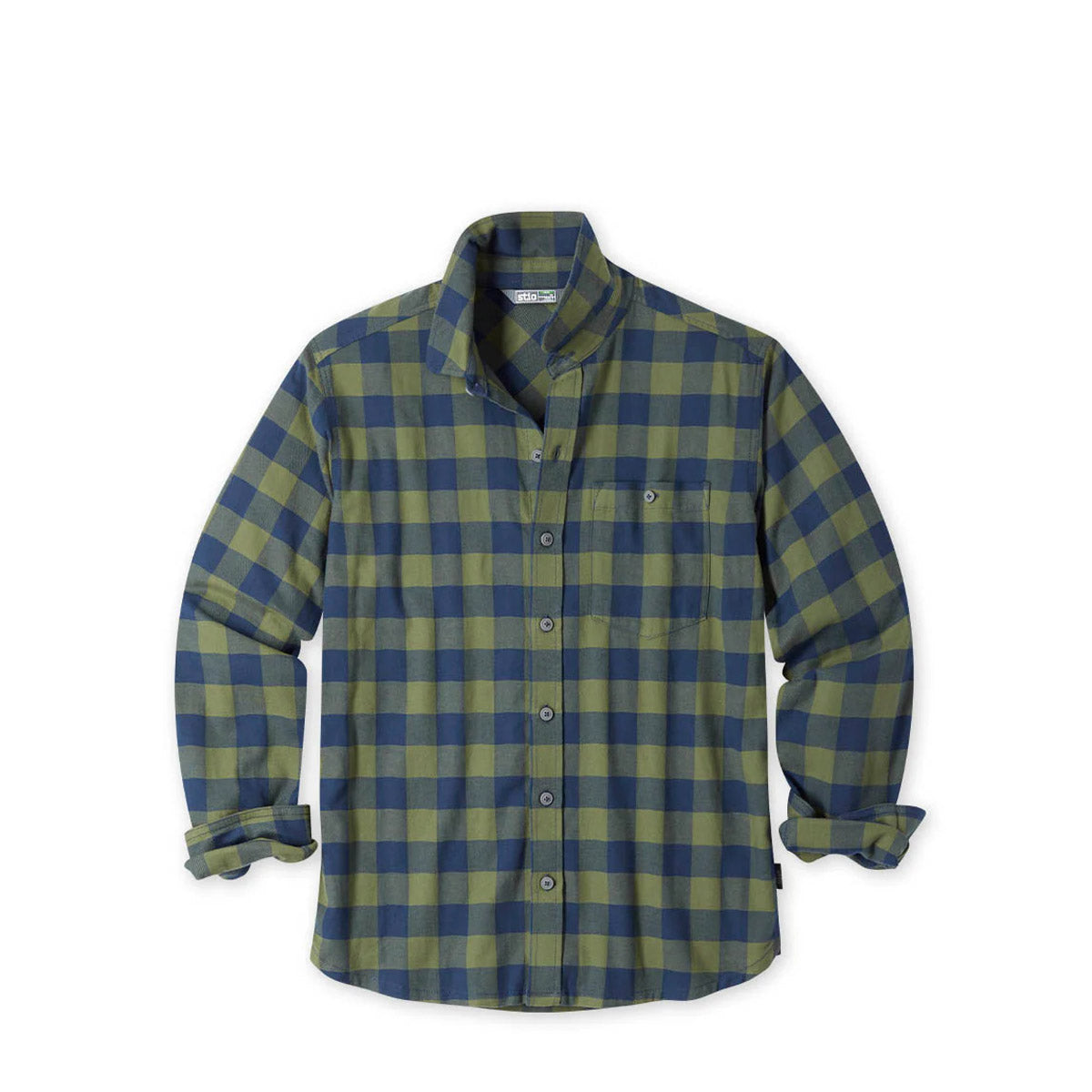 Men's Miter Stretch Lightweight Flannel Shirt - Comfortable Casual Button-Up for Outdoor Activities & Everyday Wear