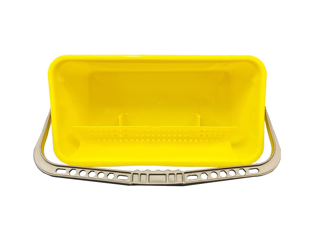 30L Flat MOP Commercial Microfiber Bucket - Heavy Duty Cleaning Bucket for Floor Mopping, Car Wash, and Household Cleaning (Yellow)