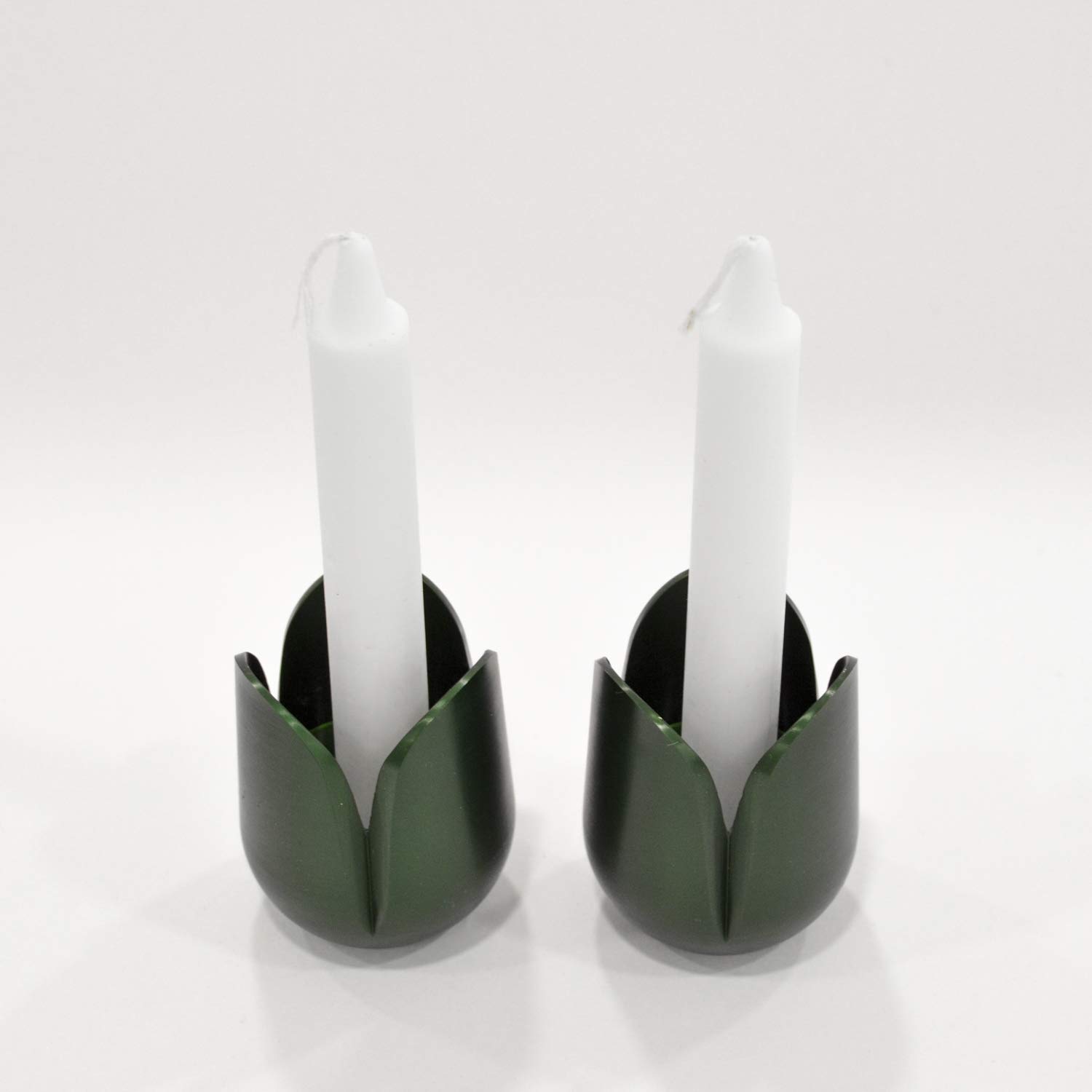 Custom Anodized Aluminum Tulip Flower Candle Holders - Elegant Home Decor for Weddings, Parties & Romantic Dinners