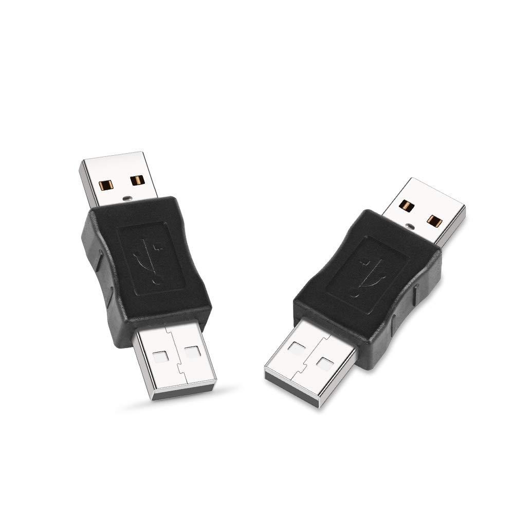 ELECTOP 2 Pack USB 3.0 Male to Male Adapter - High Speed Data Transfer, Plug & Play - Perfect for Extending Cables, Connecting Devices, and Home/Office Use