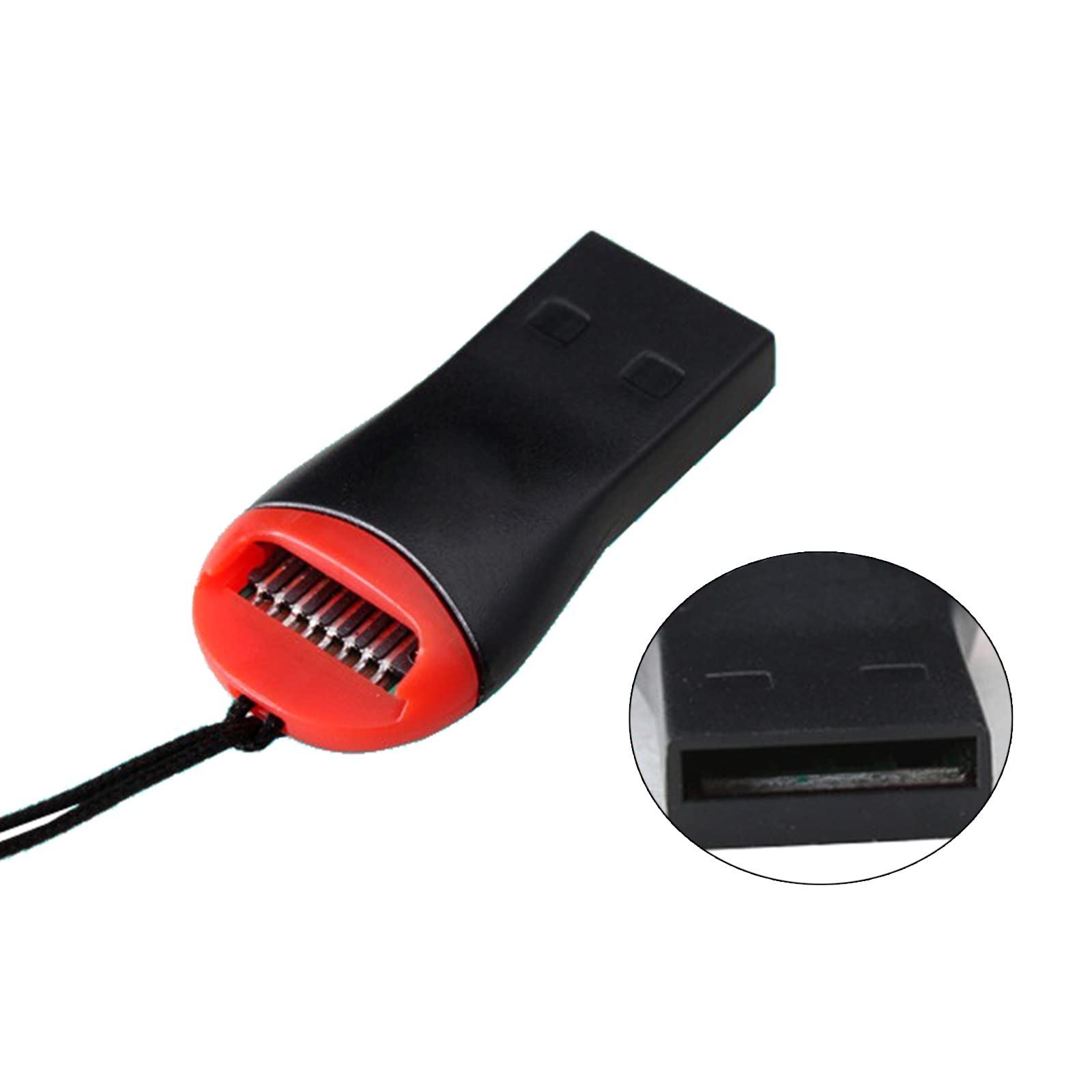 JSZDFSV USB 2.0 Multi-Card Reader - High Speed Memory Card Adapter for Laptop, PC, Mac - Transfer Photos, Videos & Files from SD, Micro SD, CF Cards (Perfect for Photographers, Students & Office Work)