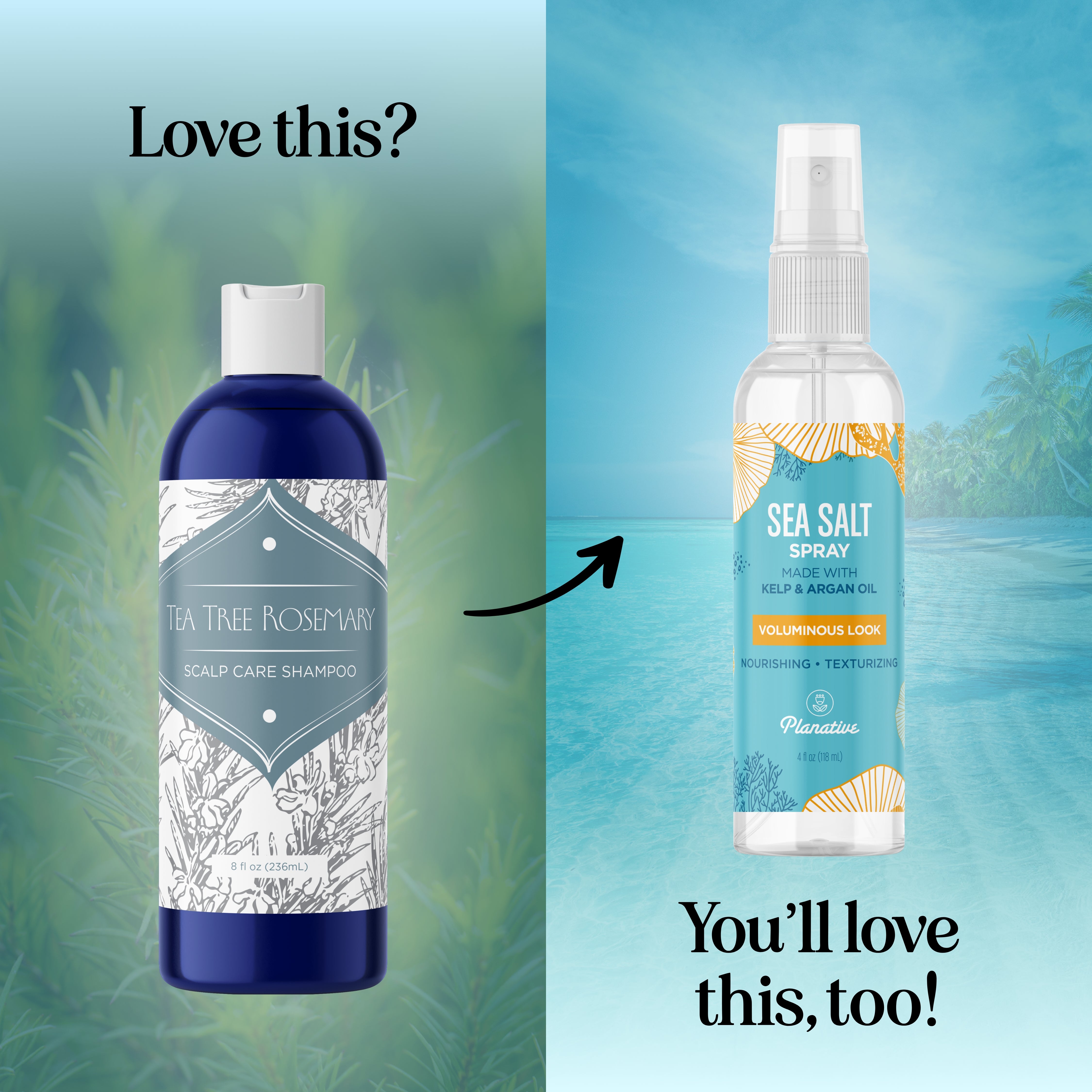 Tea Tree & Rosemary Shampoo for Hair Growth & Scalp Care - Natural Volumizing Shampoo for Thinning Hair - Daily Use for Men & Women - Perfect for Dry, Itchy Scalp & Dandruff Relief