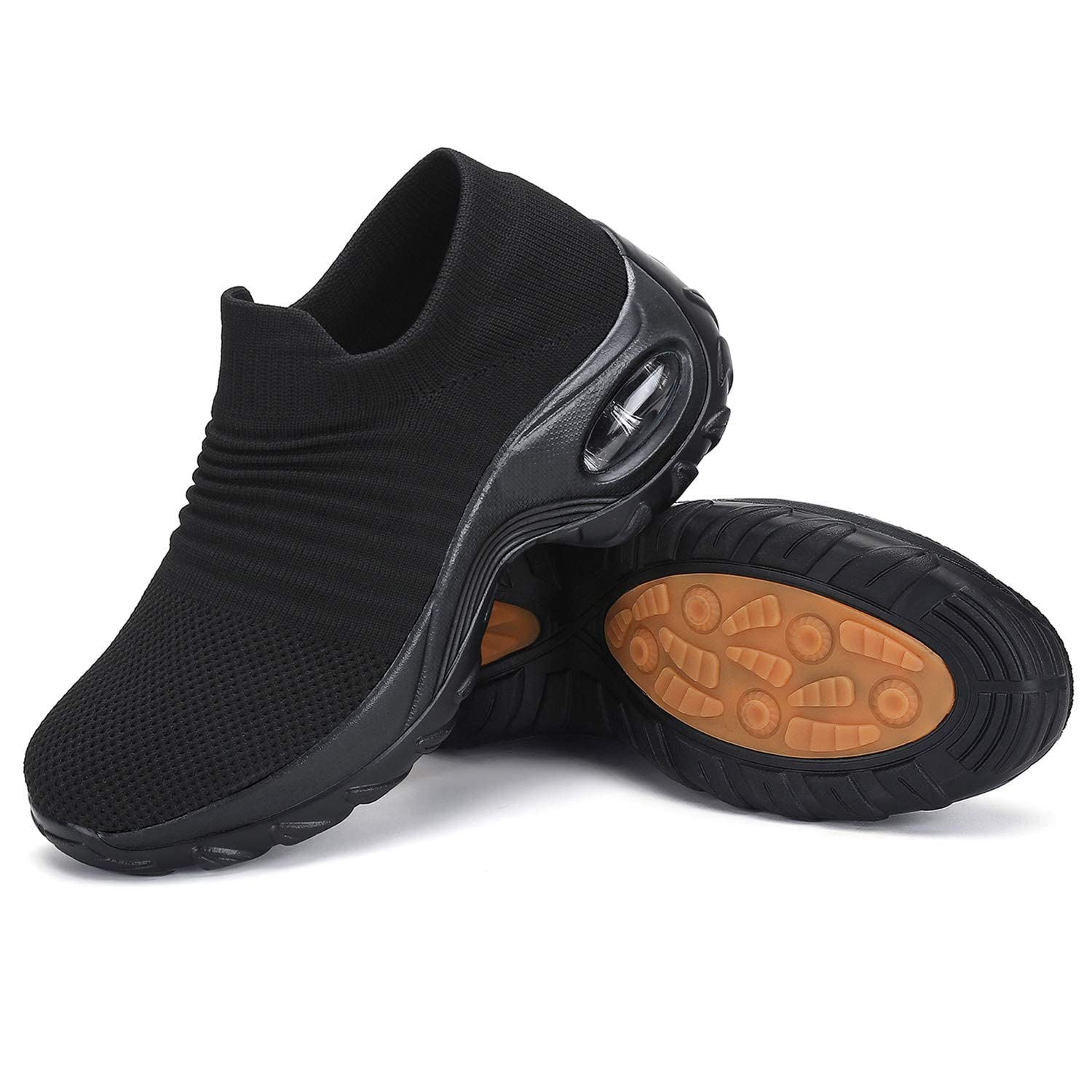 Women's Comfortable Slip-On Walking Shoes - Breathable Mesh Sneakers with Air Cushion & Wedge Platform - Lightweight Support for Walking, Travel & Work - Perfect for Office, Commuting, Shopping & Gym - Ideal for Daily Wear, Running Errands & Casual Outings