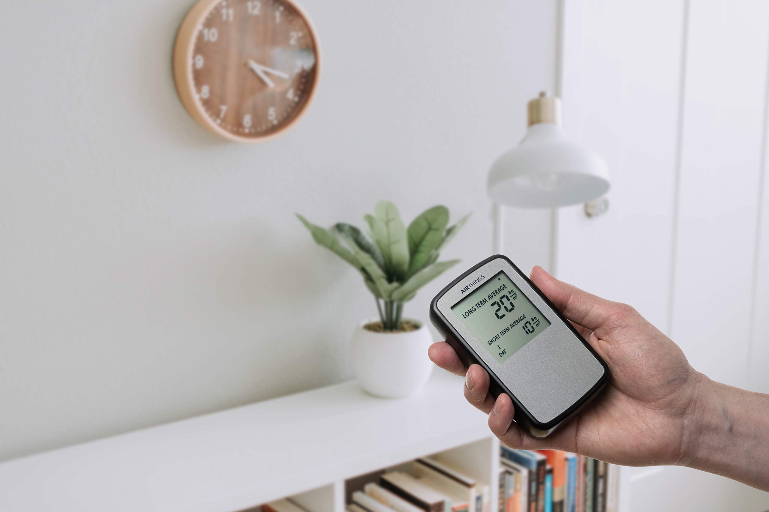 Airthings Corentium Home Radon Gas Detector - Accurate & Easy-to-Use Radon Testing Kit for Home Safety | Monitor Indoor Air Quality for Basements, Bedrooms & Living Spaces