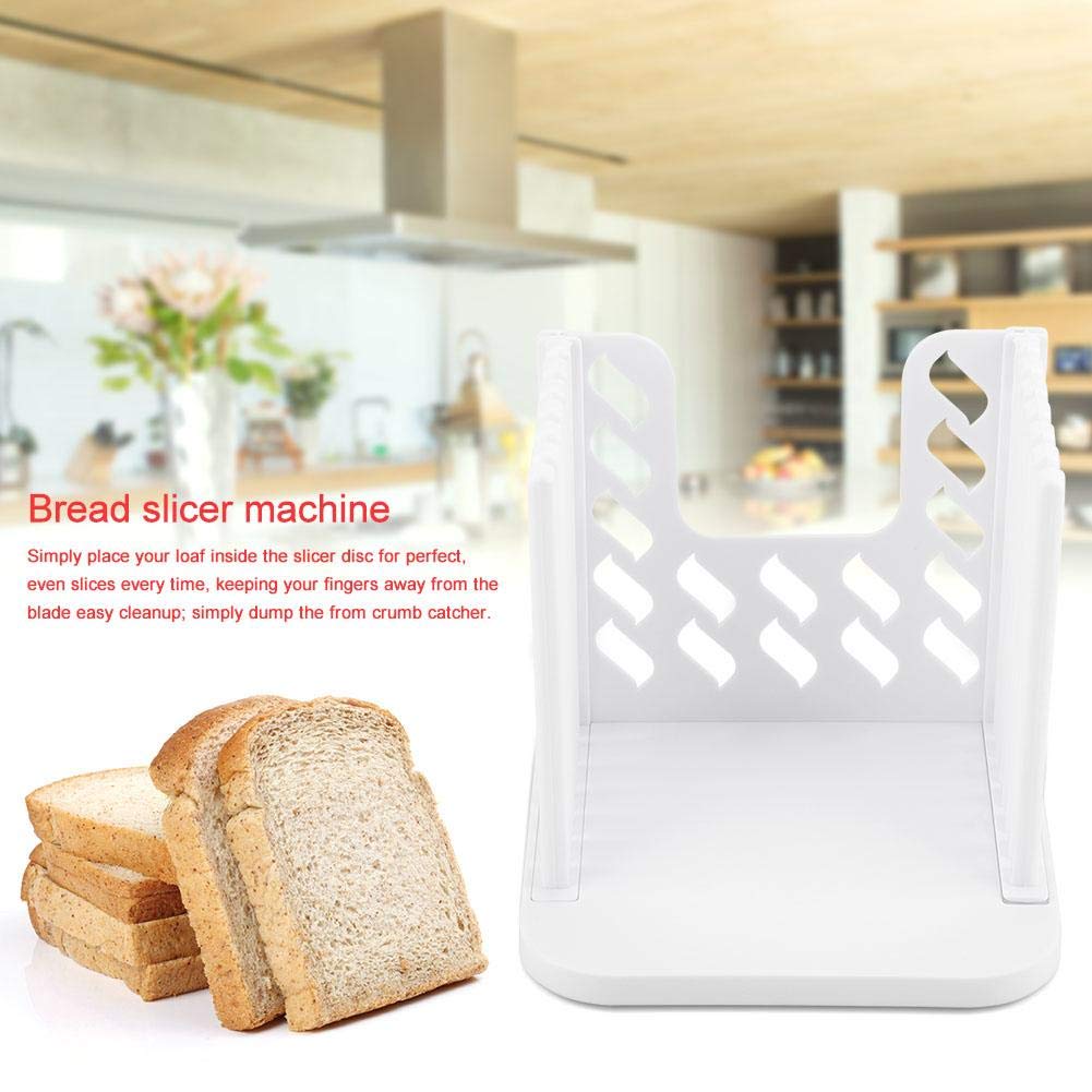Premium Bread Slicer Machine - Automatic Bread Maker Slicing Tool for Perfect Even Cuts Every Time - Essential Kitchen Gadget for Sandwiches, Toast & Meal Prep