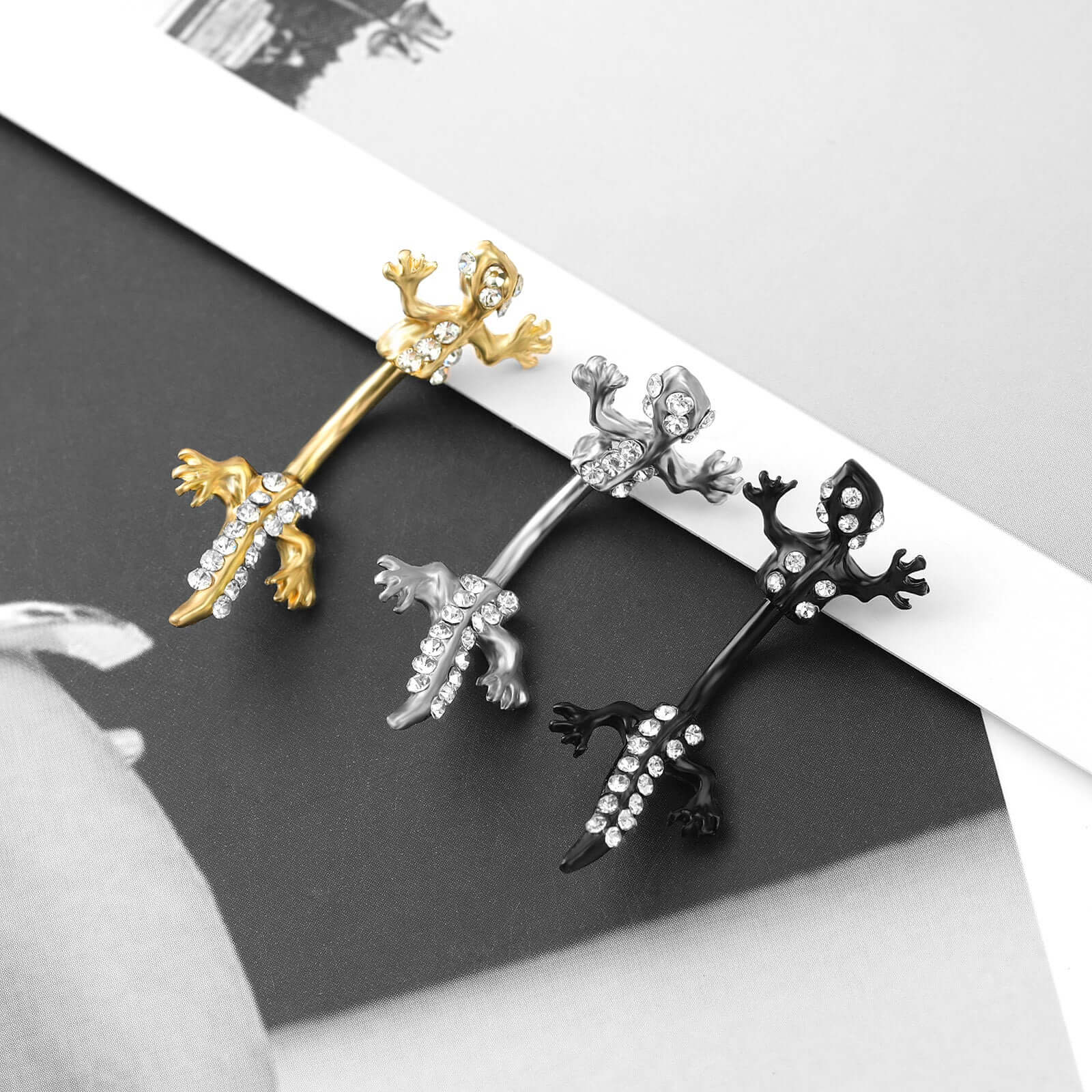 Insect Gecko Lizard Belly Button Rings | AS101 | Unique Body Jewelry for Piercing Enthusiasts & Alternative Fashion Lovers