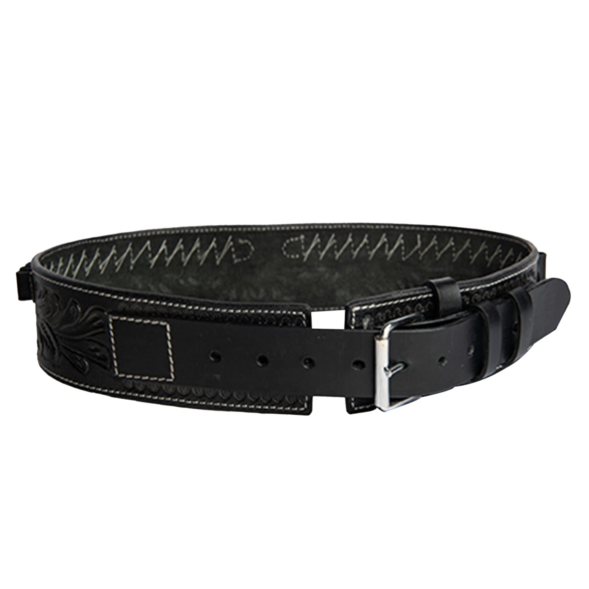 Hulara Full Grain Buff Leather 45 Colt Cartridge Belt - Cowboy Shotgun Belt for .44/.45 Ammo - Heavy Duty Leather Gun Belt for Men - Perfect for Western Shooting, Hunting & Cowboy Action Events
