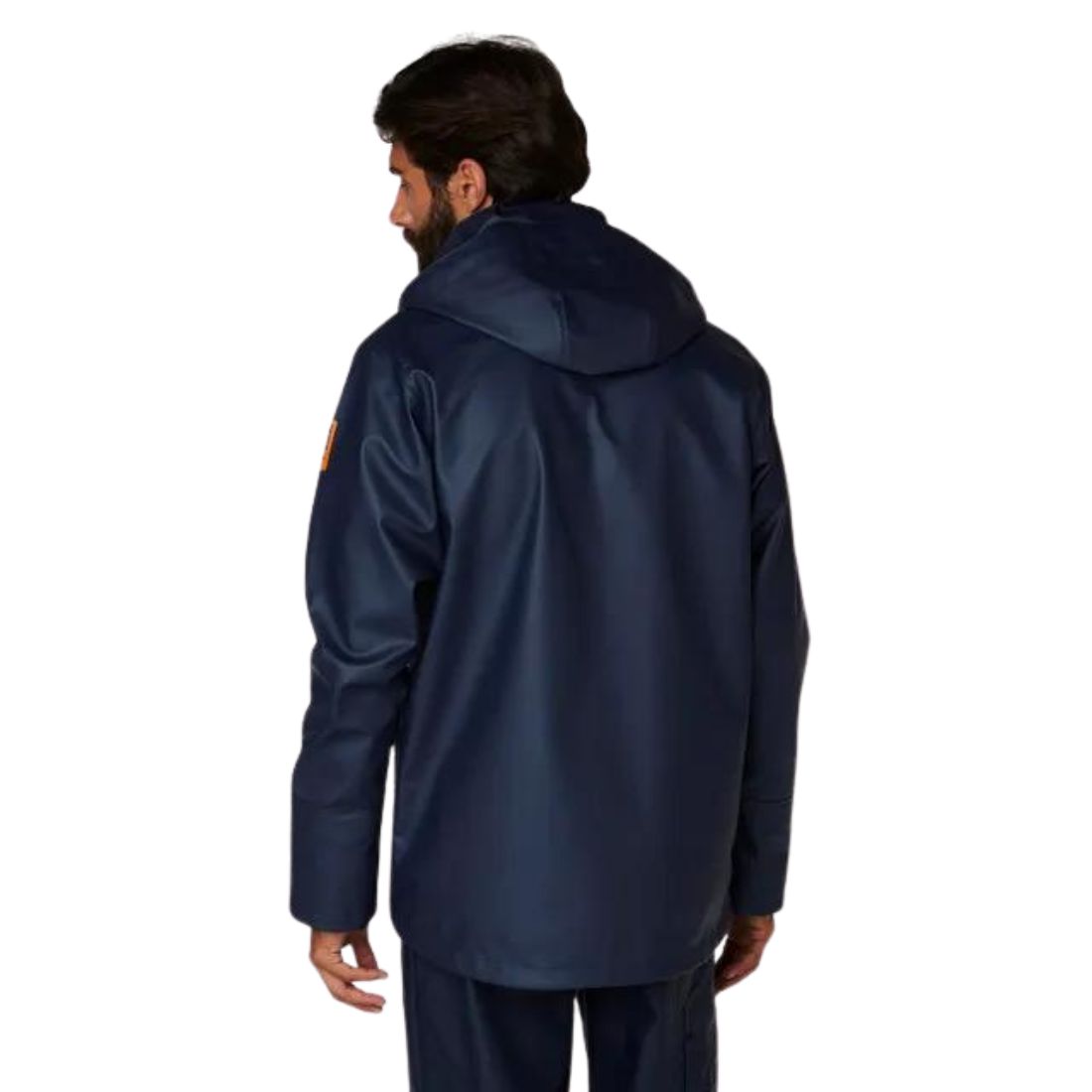 Helly Hansen Men's Gale Waterproof Work Rain Jacket - Windproof Outdoor Shell for Construction & Hiking - Navy Blue (Model 70282)