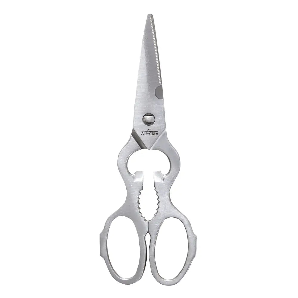 All Clad 7.5 Inch Premium Stainless Steel Kitchen Shears - Heavy Duty Scissors for Cutting Meat, Poultry, Herbs & Vegetables - Perfect for Cooking, Food Prep & Butchering