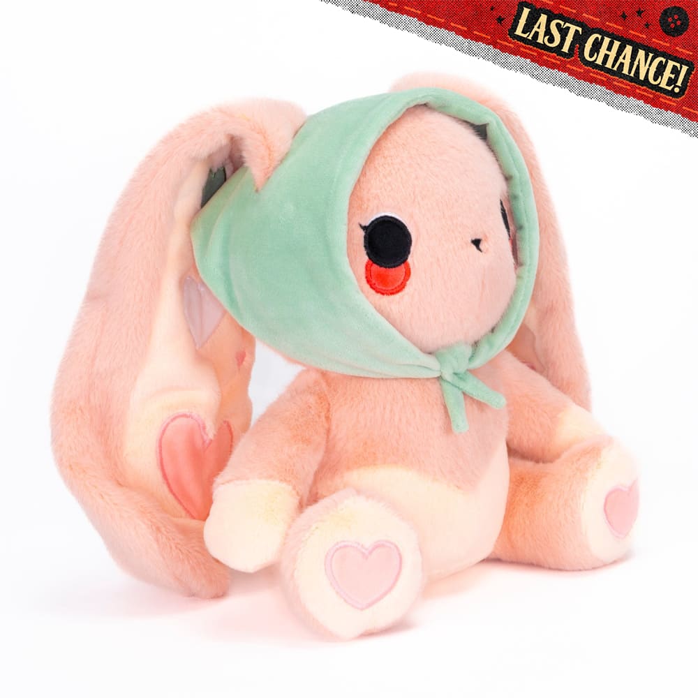 Plushie Dreadfuls Peach Rabbit Stuffed Animal Toy - Soft Cute Bunny Plush for Kids, Gift & Home Decor