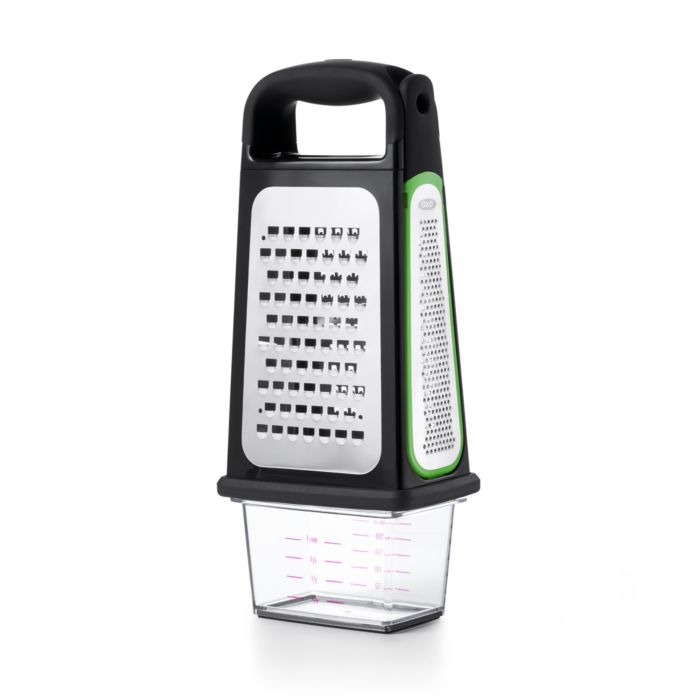 Premium Stainless Steel Box Grater with Zester - 4-Sided Multi-Function Cheese, Vegetable & Citrus Grater for Kitchen - Perfect for Grating Cheese, Zesting Lemons & Shredding Vegetables