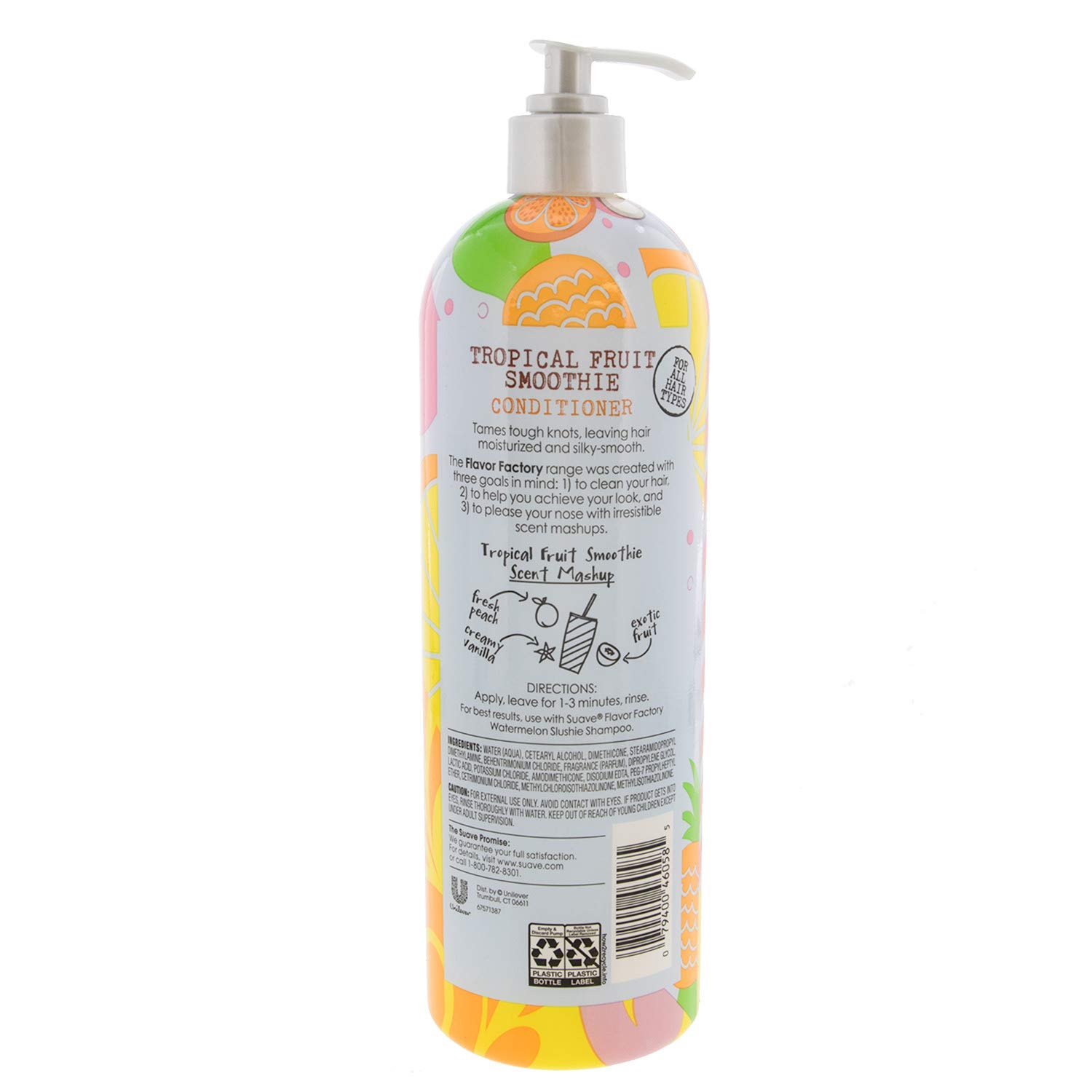 Suave HAIR Flavor Factory Tropical Fruit Smoothie Conditioner 20 oz - Hydrating & Nourishing Hair Treatment for Dry & Damaged Hair - Perfect for Daily Use & Salon-Quality Results at Home