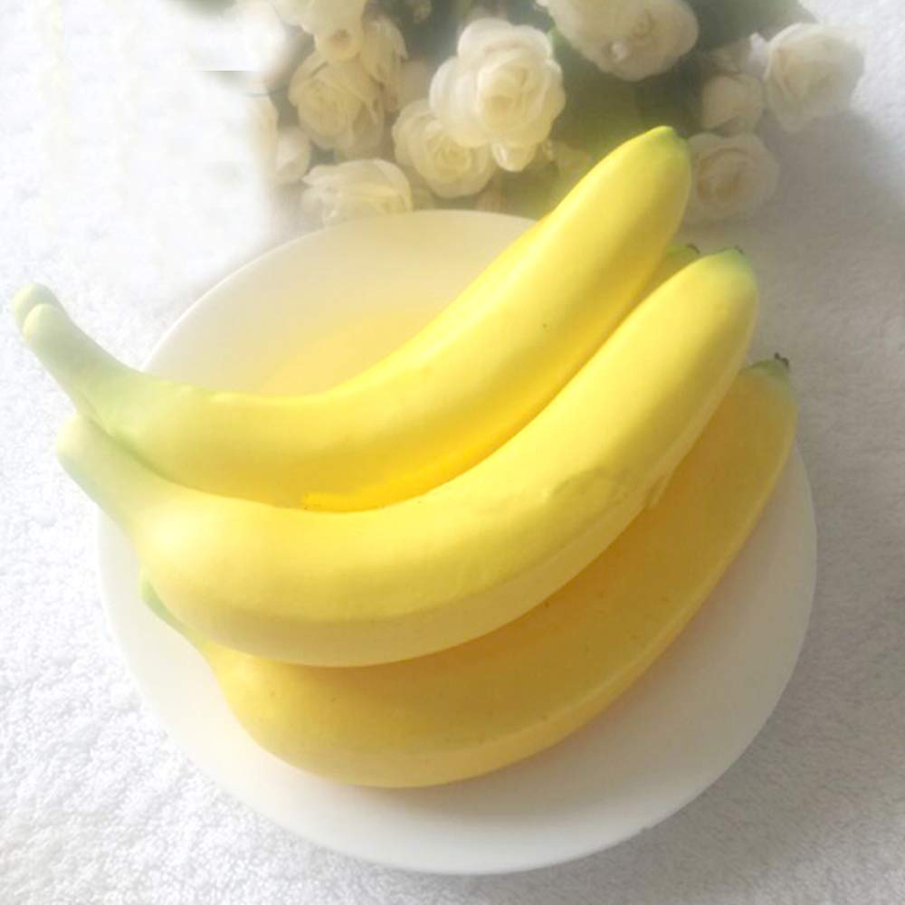 10pcs 20cm Long Artificial Plastic Fake Bananas - Realistic Simulation Fruit for Home Decor, Party Centerpieces, Photography Props, and DIY Crafts