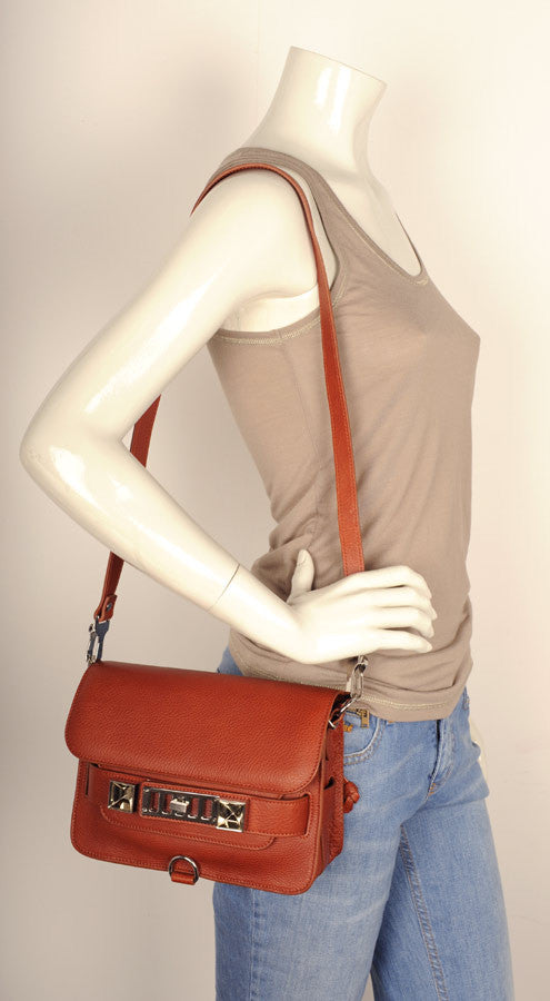 Original PS11 Mini Crossbody Bag in Saddle Leather - Stylish & Compact Purse for Women, Perfect for Work, Travel & Everyday Use